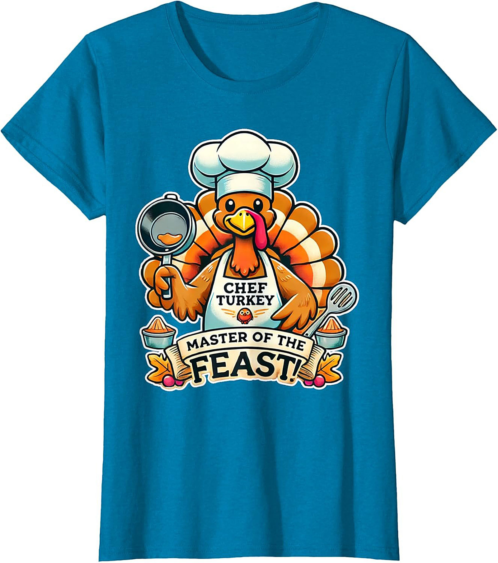 Master of the Feast Thanksgiving Chef Crewneck t-shirt