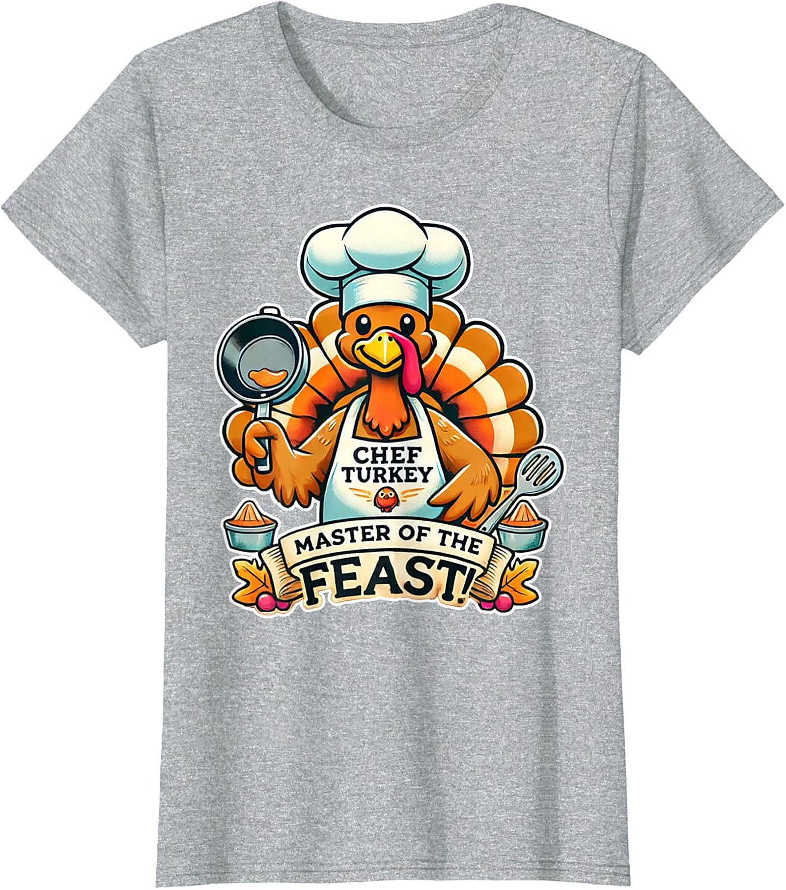 Master of the Feast Thanksgiving Chef Crewneck t-shirt