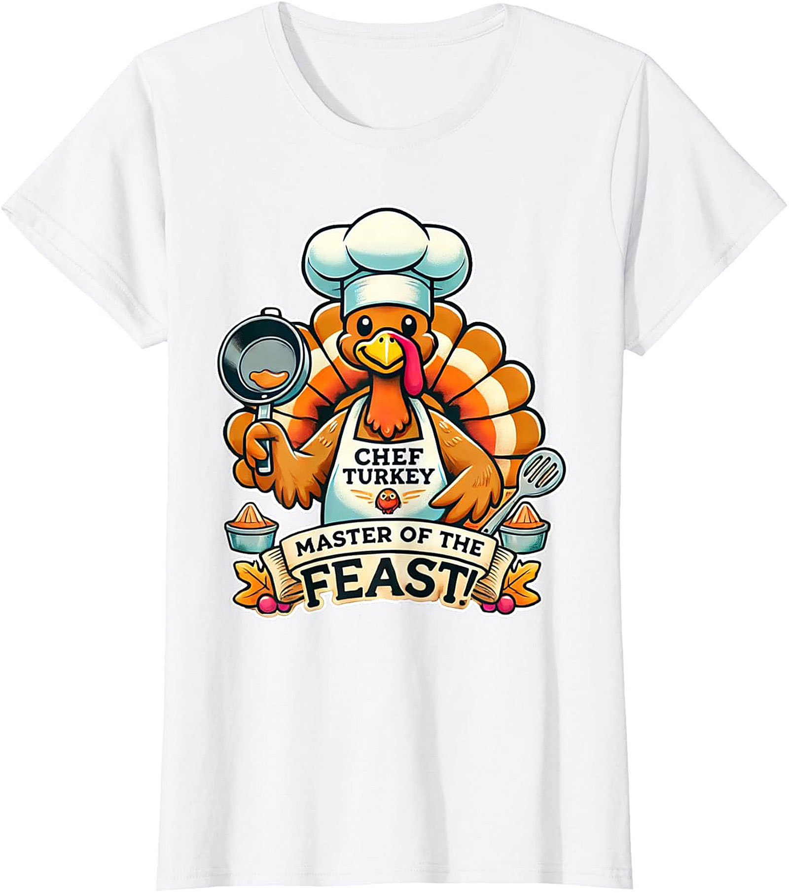 Master of the Feast Thanksgiving Chef Crewneck t-shirt