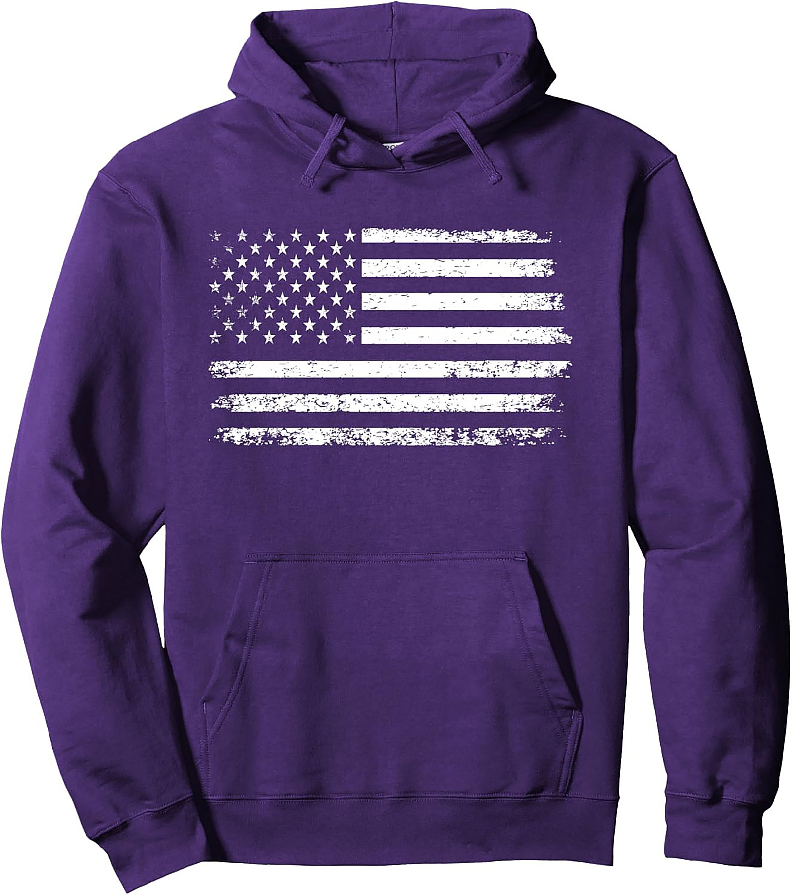 Distressed American Flag Hoodie | Cozy Patriotic Pullover