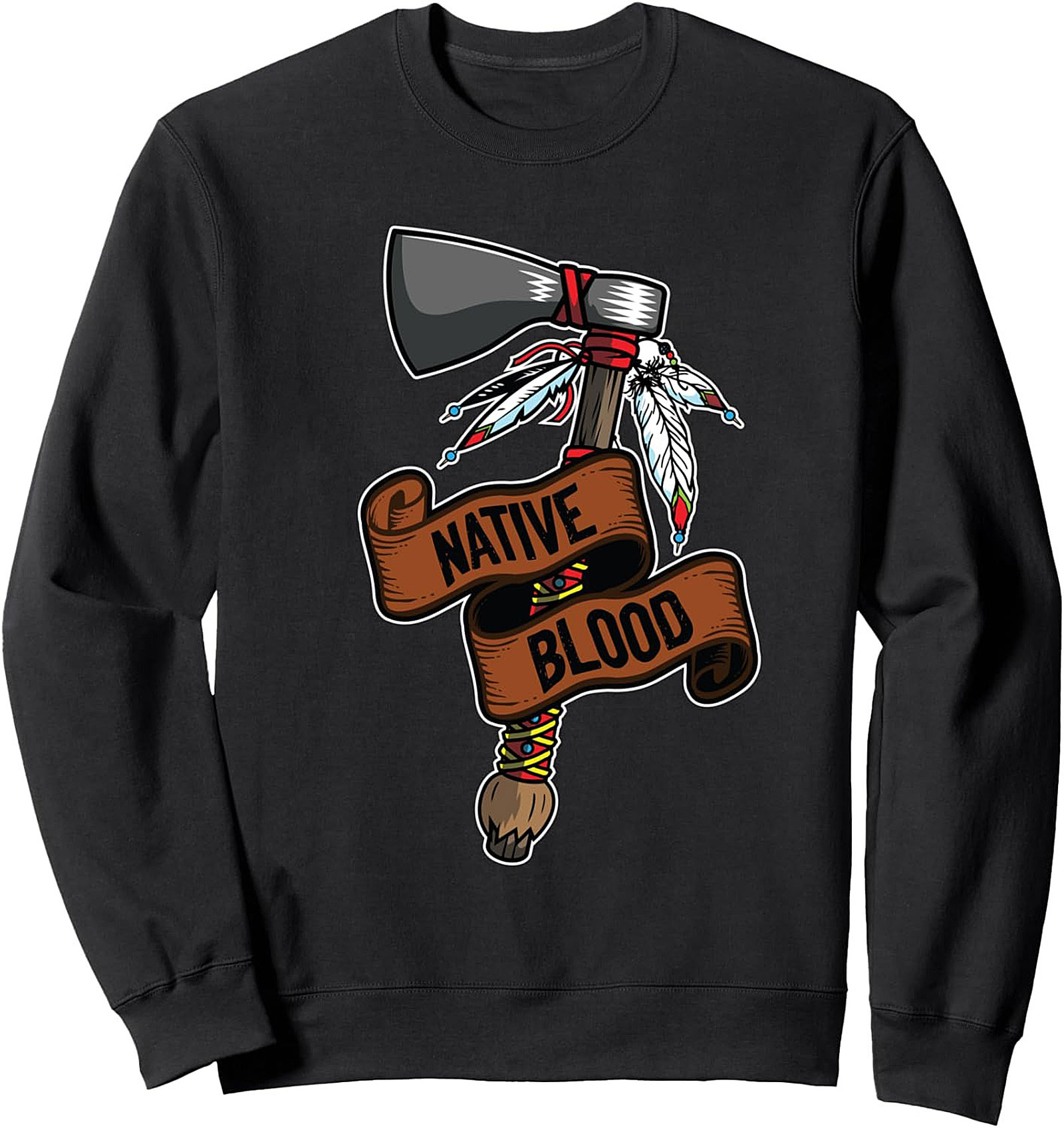 Native Blood Crewneck Sweatshirt Indigenous Pride Gift