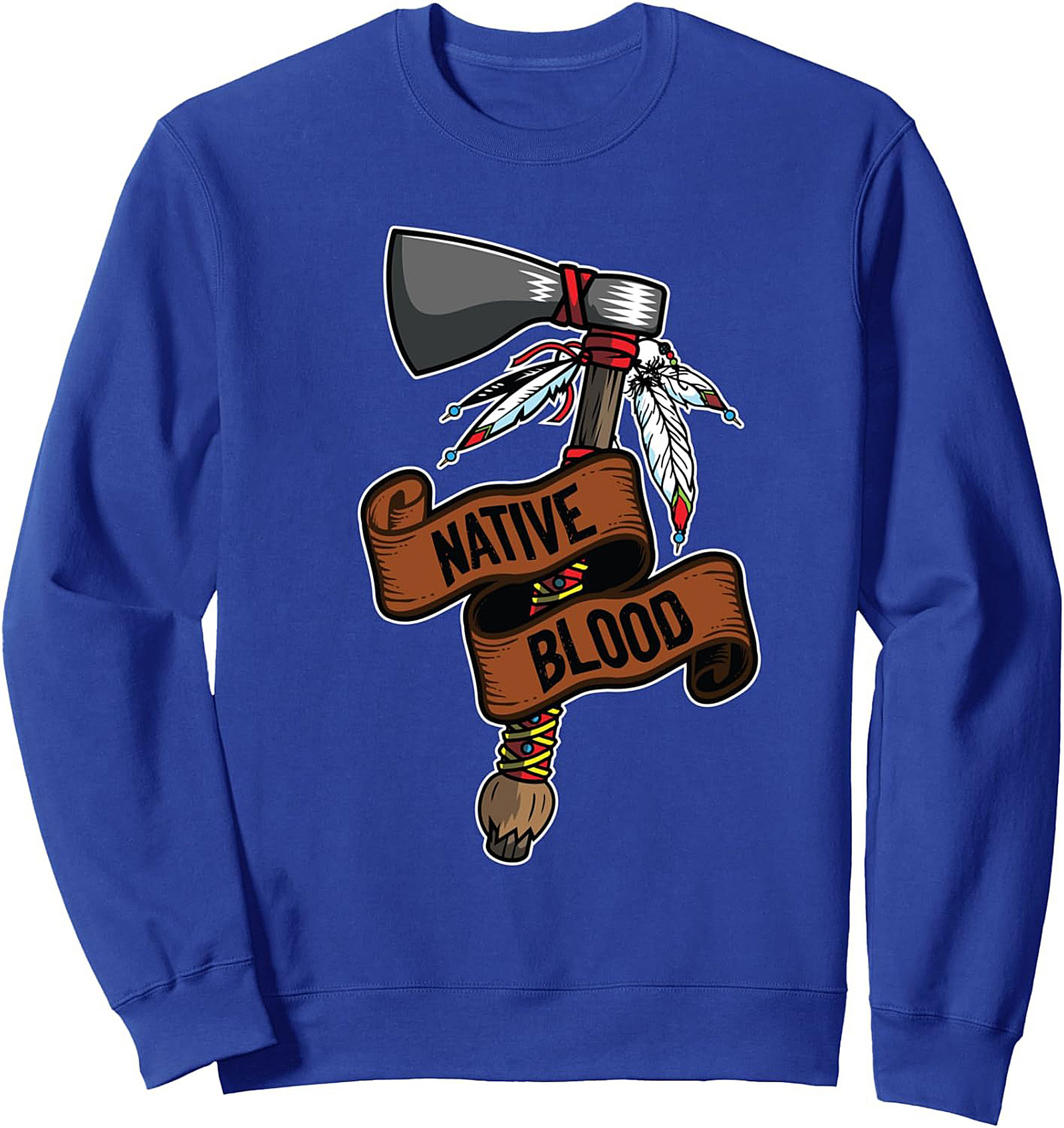 Native Blood Crewneck Sweatshirt Indigenous Pride Gift