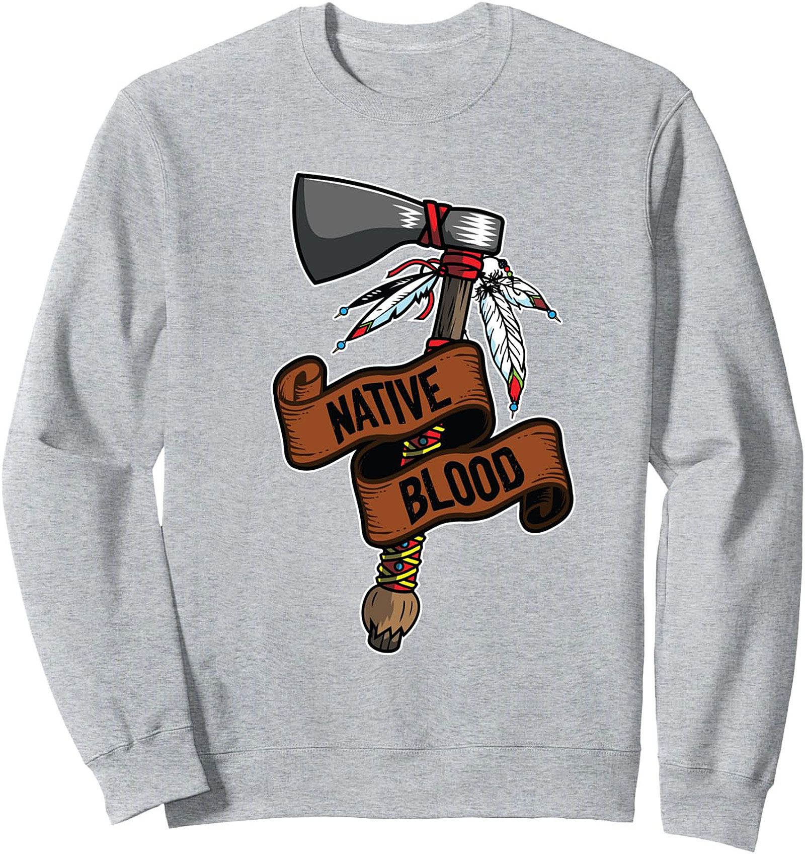 Native Blood Crewneck Sweatshirt Indigenous Pride Gift