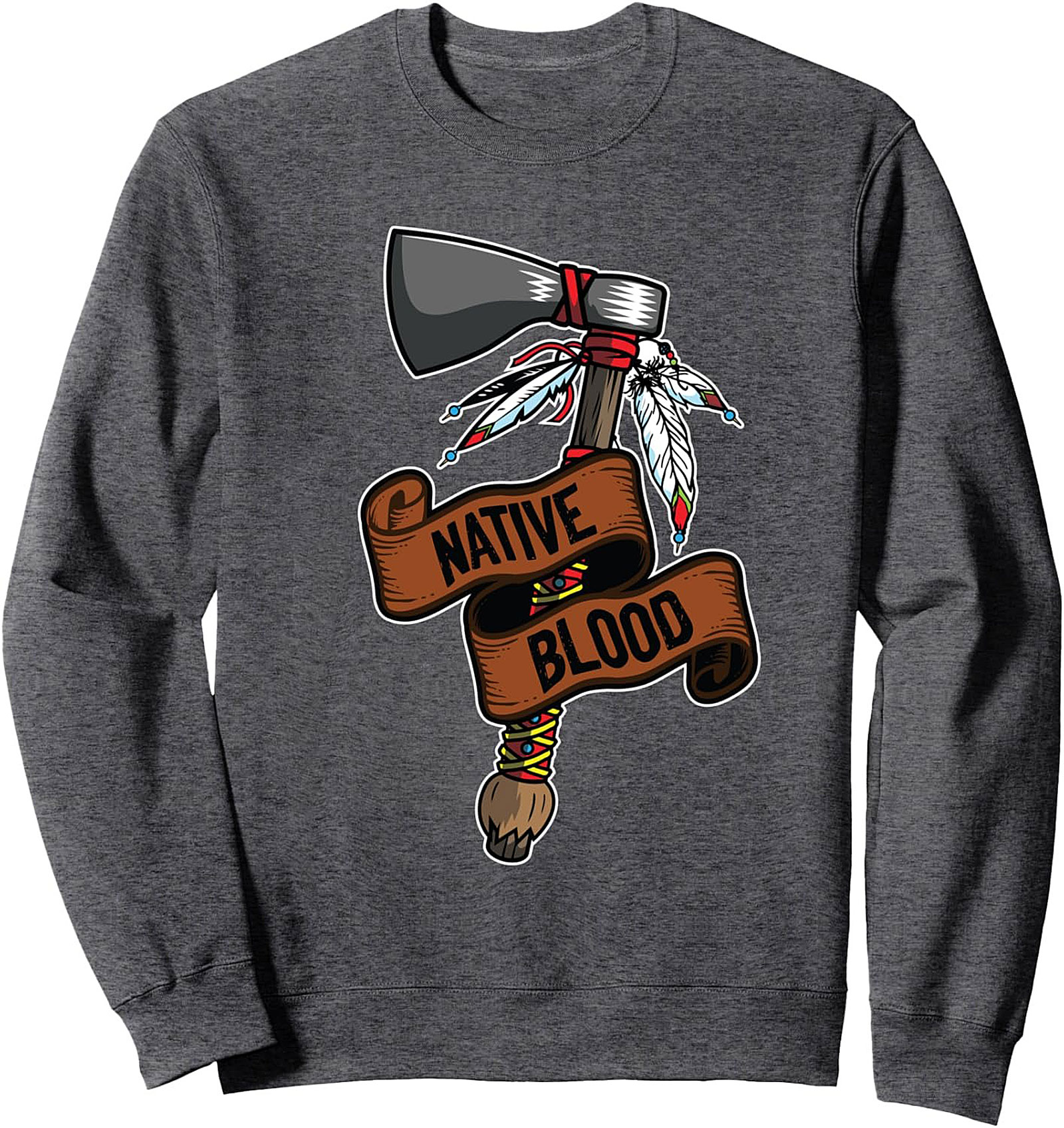 Native Blood Crewneck Sweatshirt Indigenous Pride Gift