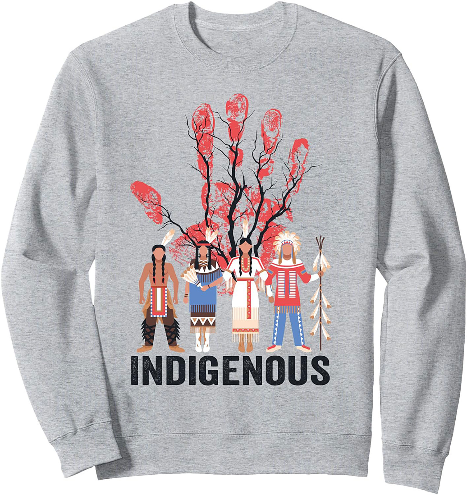 Indigenous Heritage Graphic Sweatshirt Cozy Crewneck Pullover
