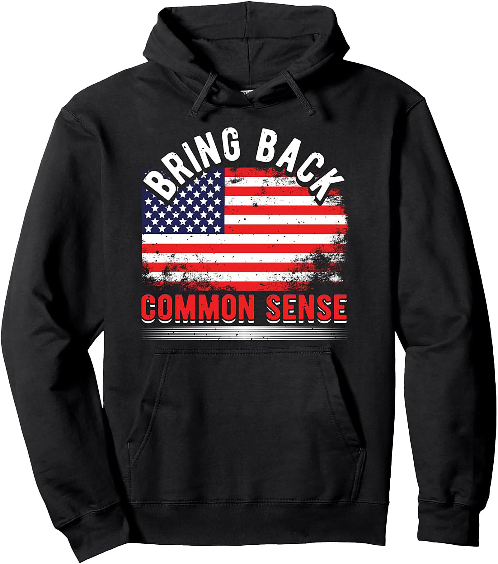 Common Sense Graphic Hoodie | Patriotic American Flag Pullover