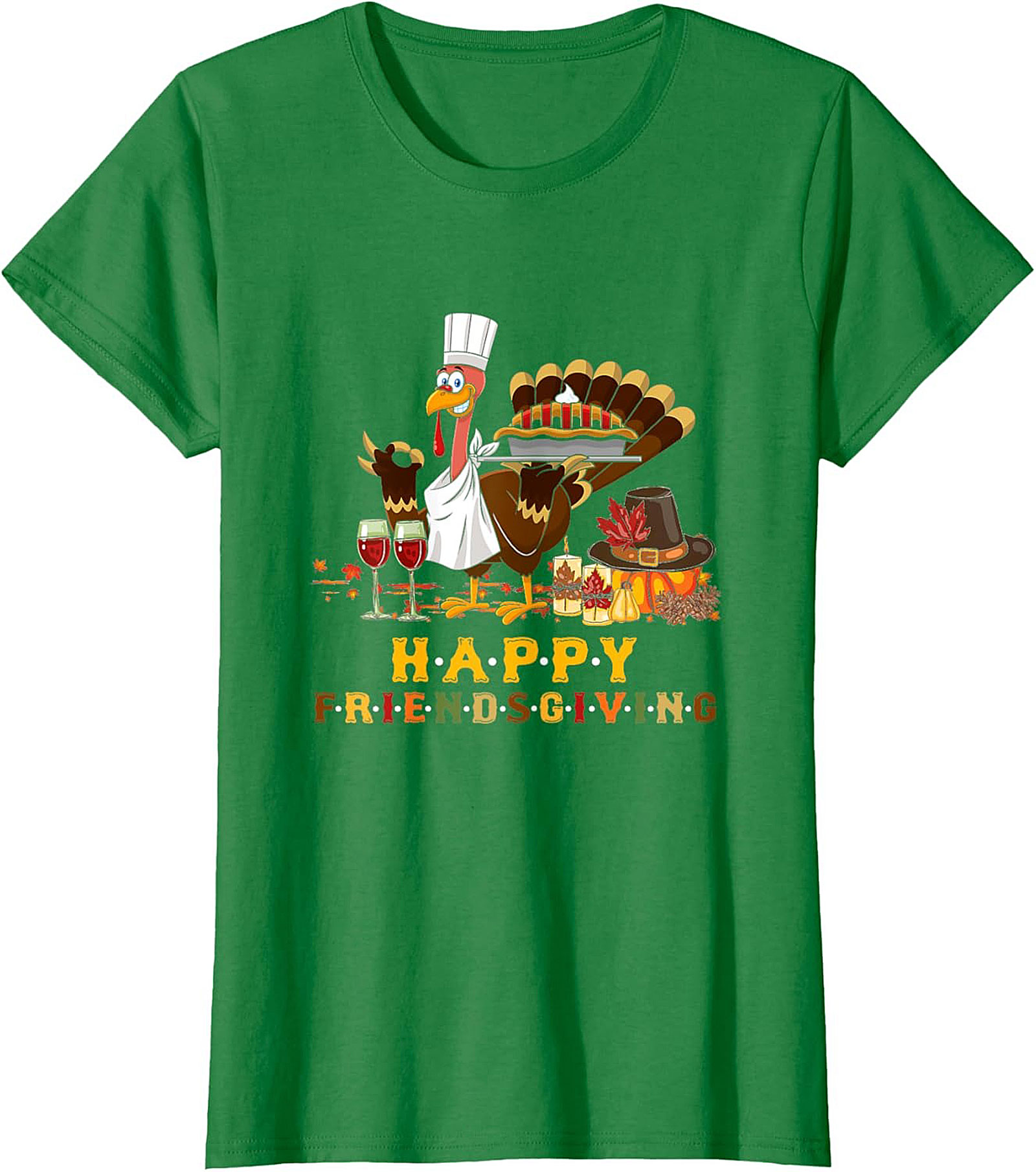 Funny Friendsgiving Chef Turkey Crewneck t-shirt