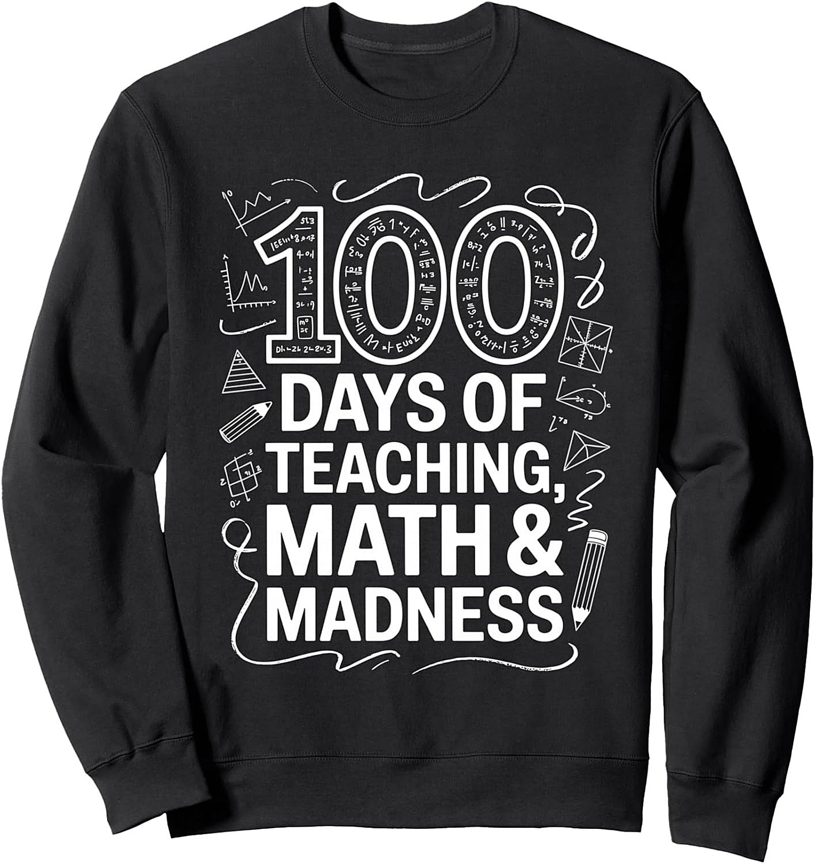 100 Days of School Crewneck Sweatshirt Teacher Gift