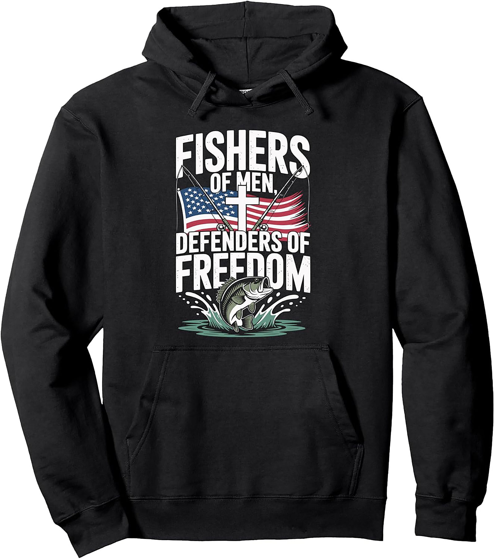 Patriotic Christian Fishing Hoodie | Fishers of Men