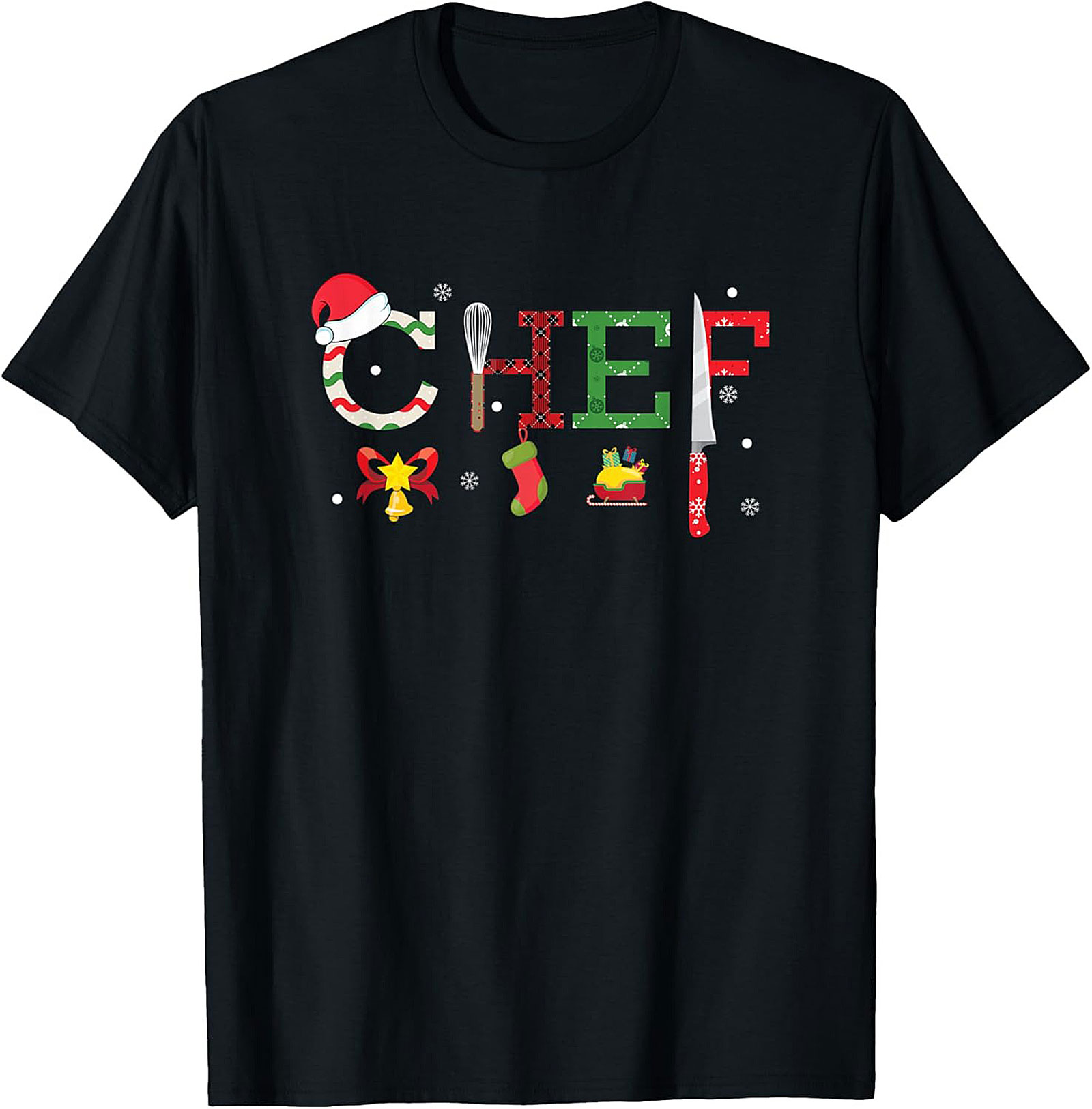 Festive Christmas Chef t-shirt Cozy Crewneck Gift