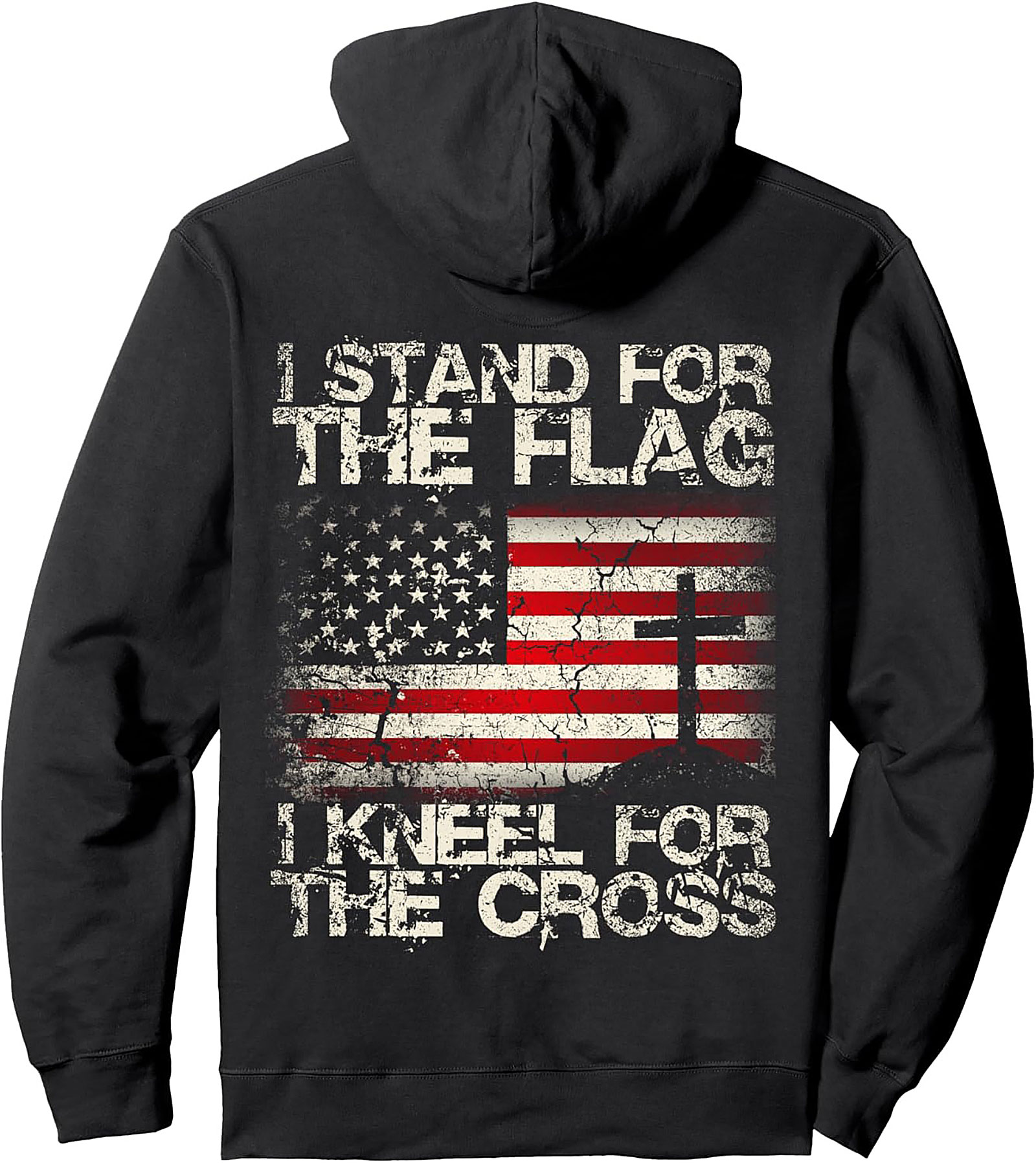 Patriotic Faith Pullover Hoodie | I Stand for the Flag