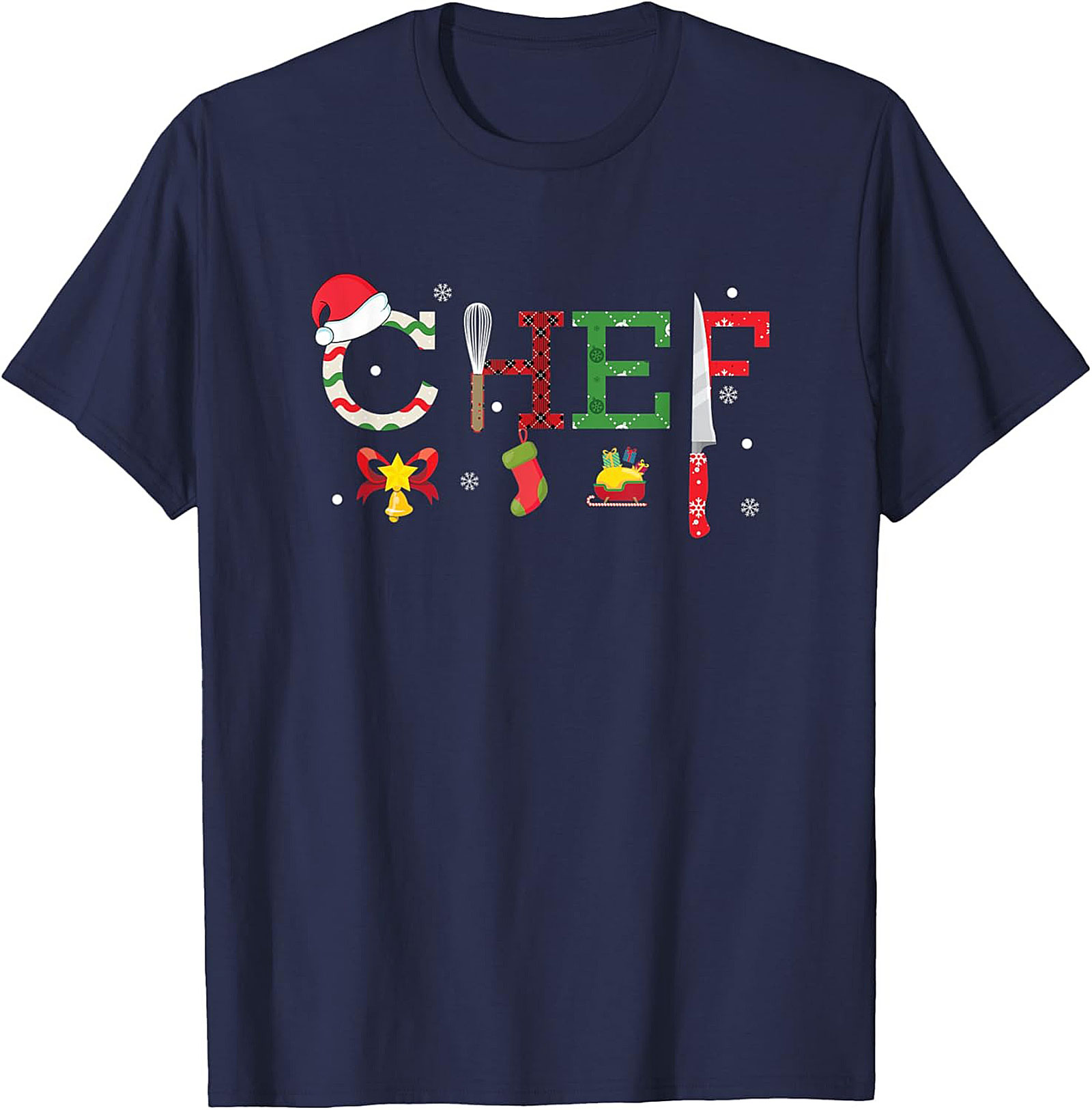 Festive Christmas Chef t-shirt Cozy Crewneck Gift
