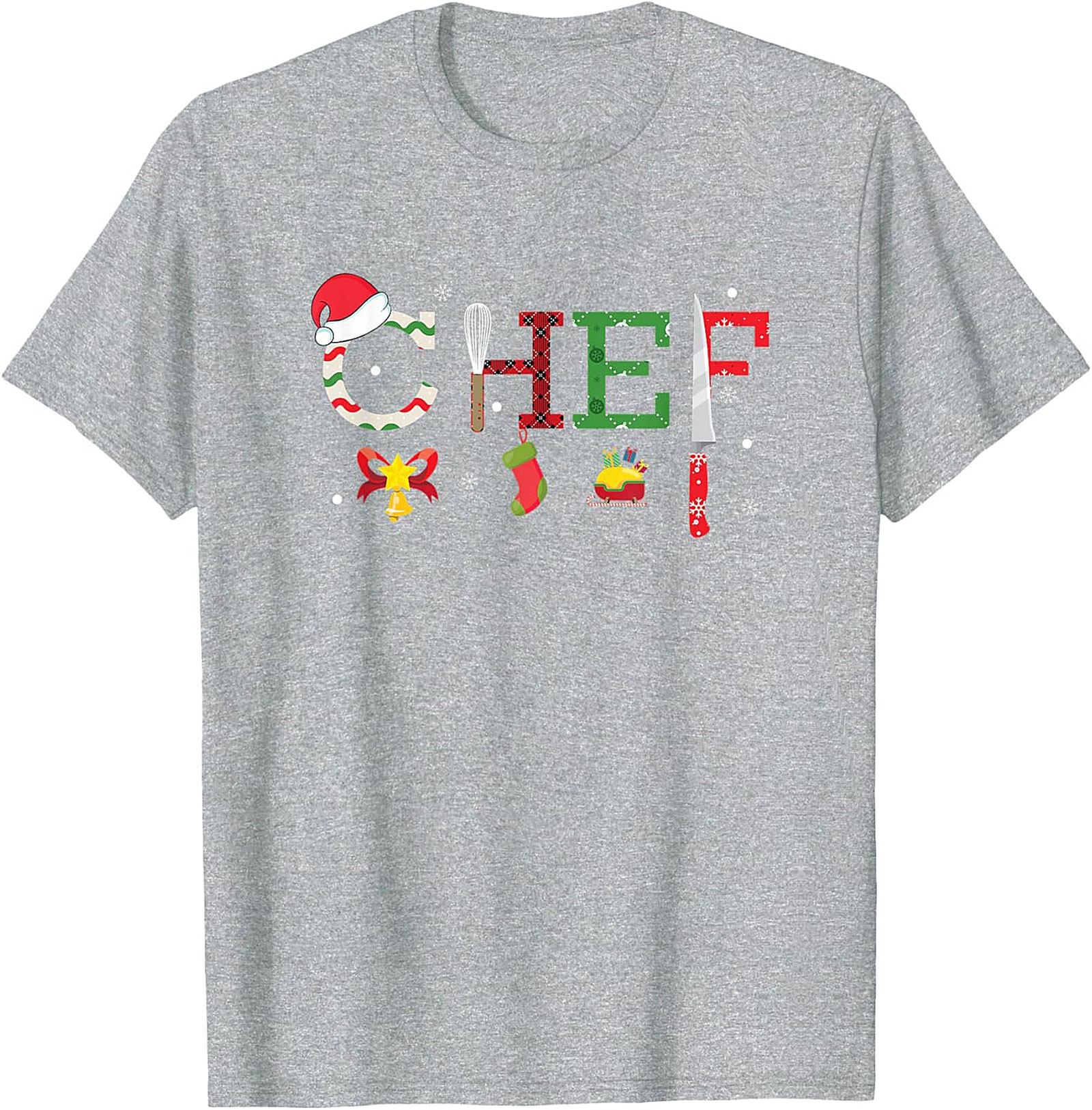 Festive Christmas Chef t-shirt Cozy Crewneck Gift