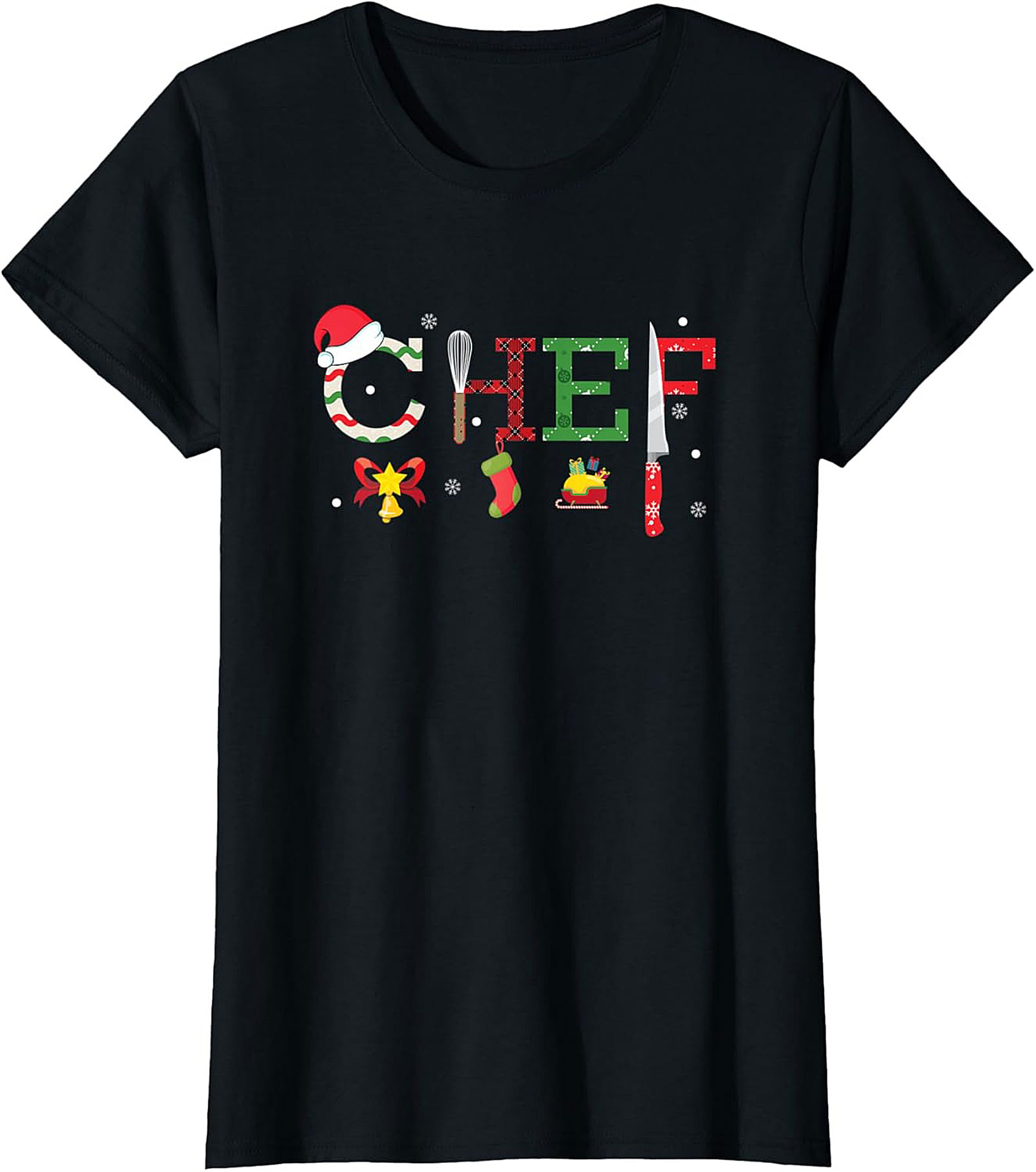 Festive Christmas Chef t-shirt Cozy Crewneck Gift