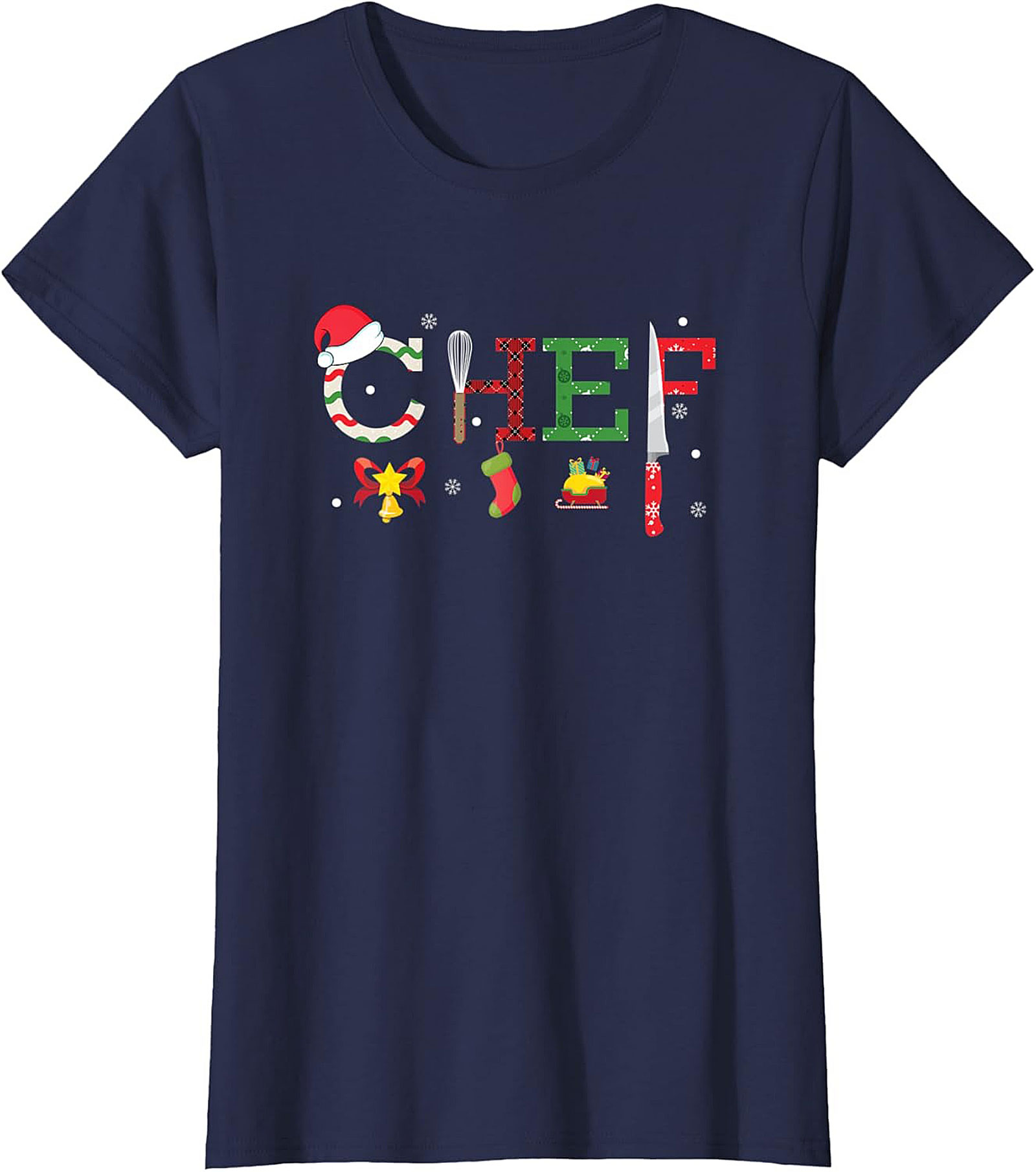 Festive Christmas Chef t-shirt Cozy Crewneck Gift