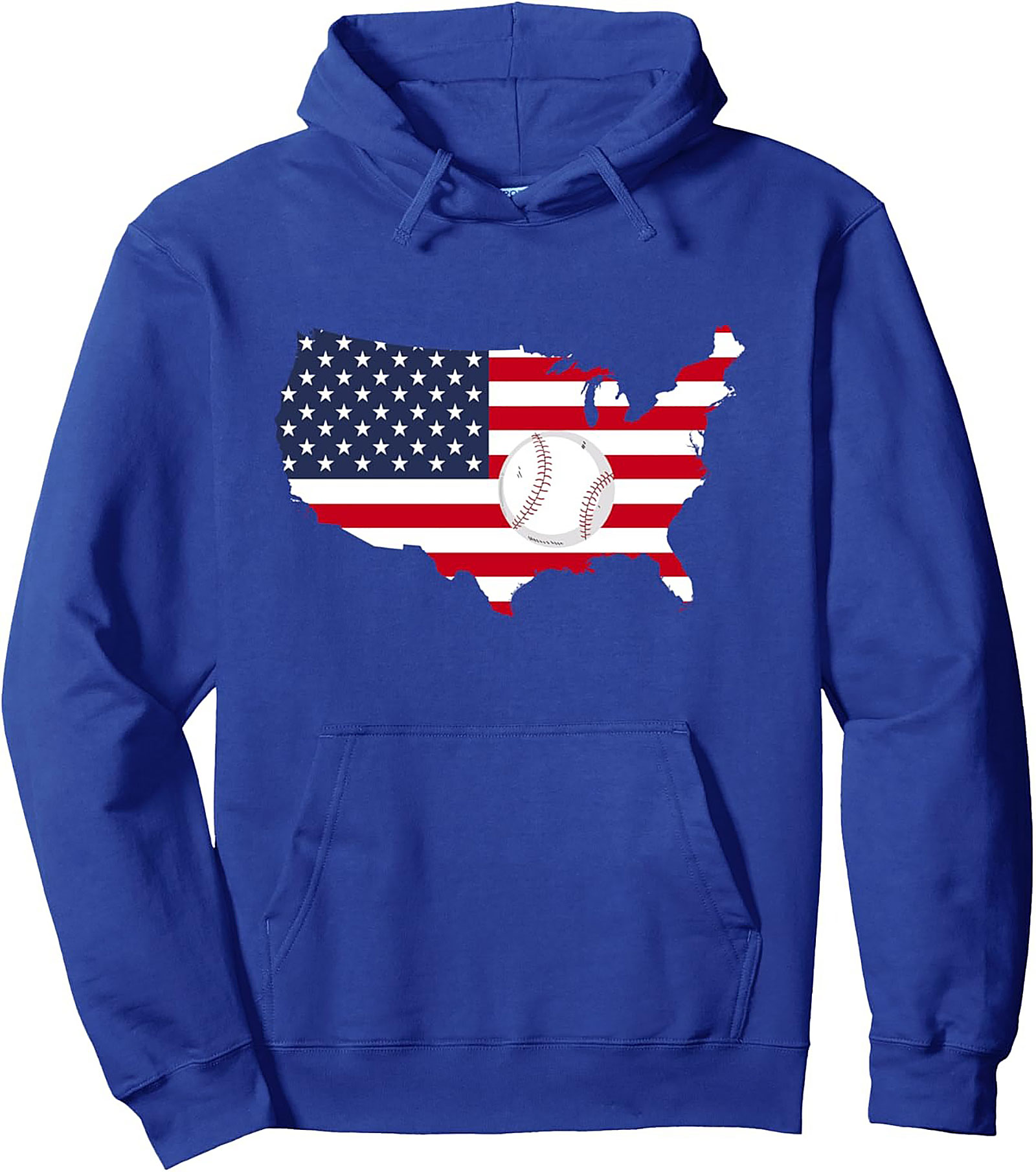 USA Baseball Graphic Hoodie | Cozy Patriotic Pullover