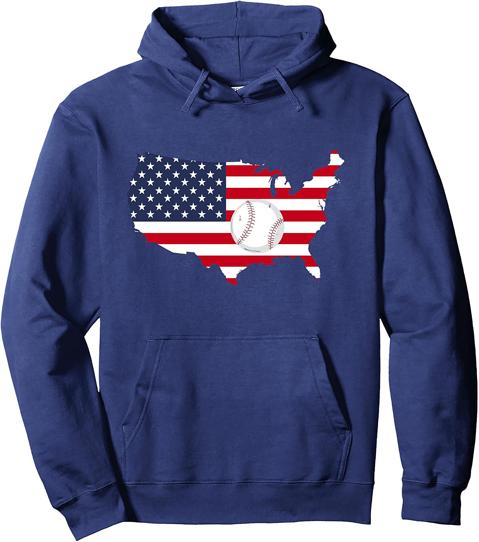 USA Baseball Graphic Hoodie | Cozy Patriotic Pullover