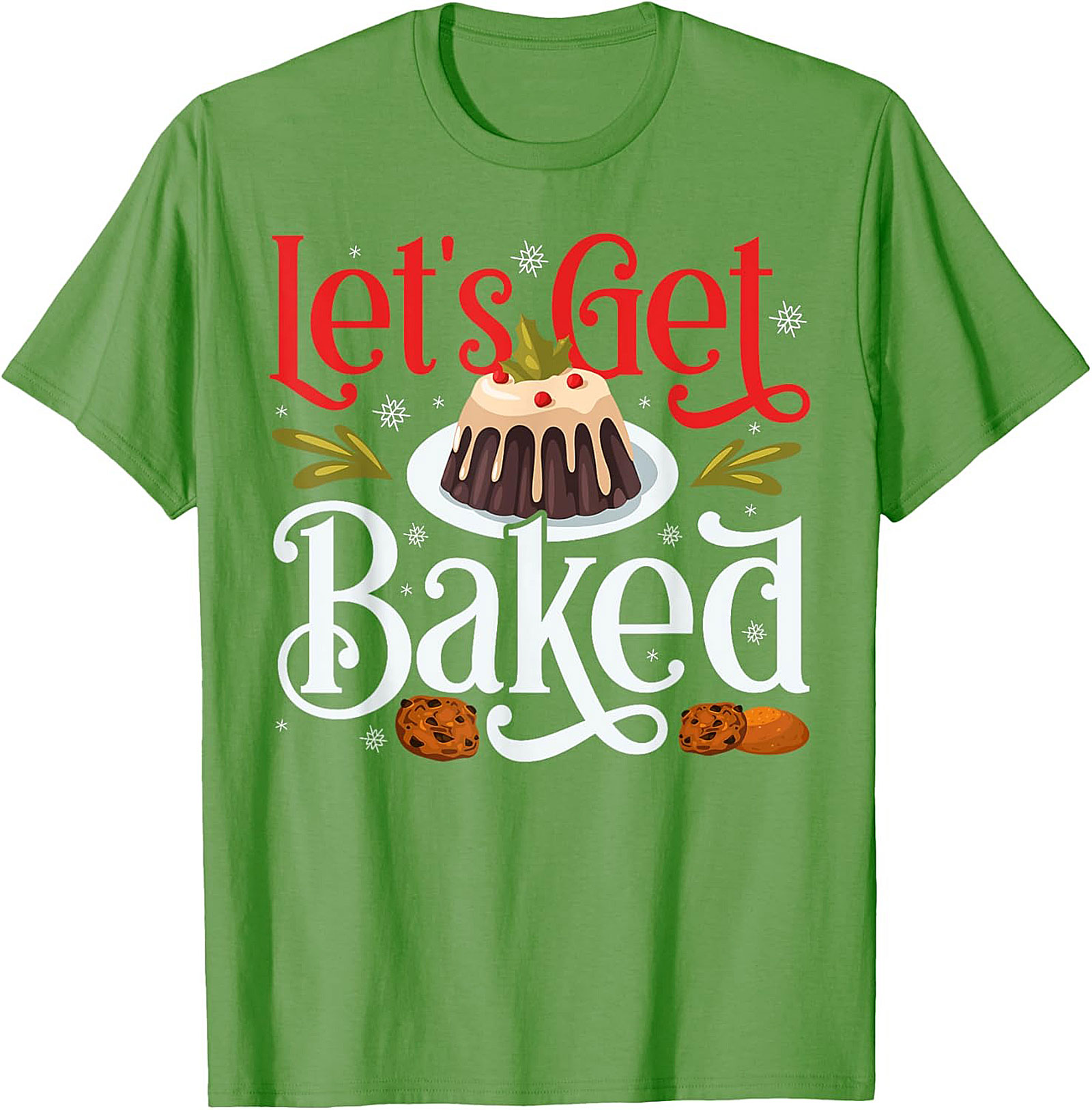 Let's Get Baked Funny Christmas Crewneck t-shirt