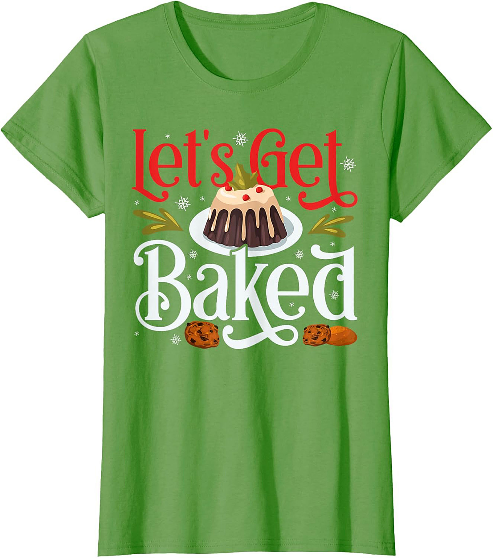 Let's Get Baked Funny Christmas Crewneck t-shirt