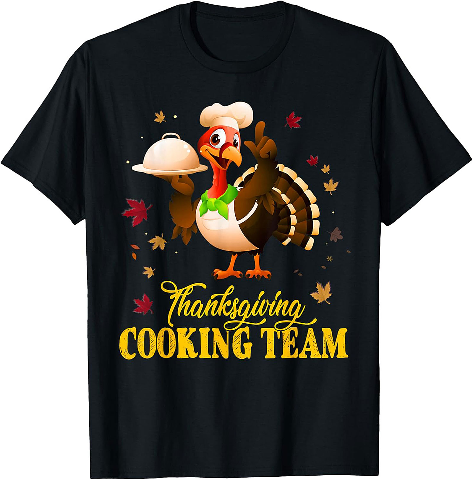 Funny Thanksgiving Cooking Team t-shirt Crewneck