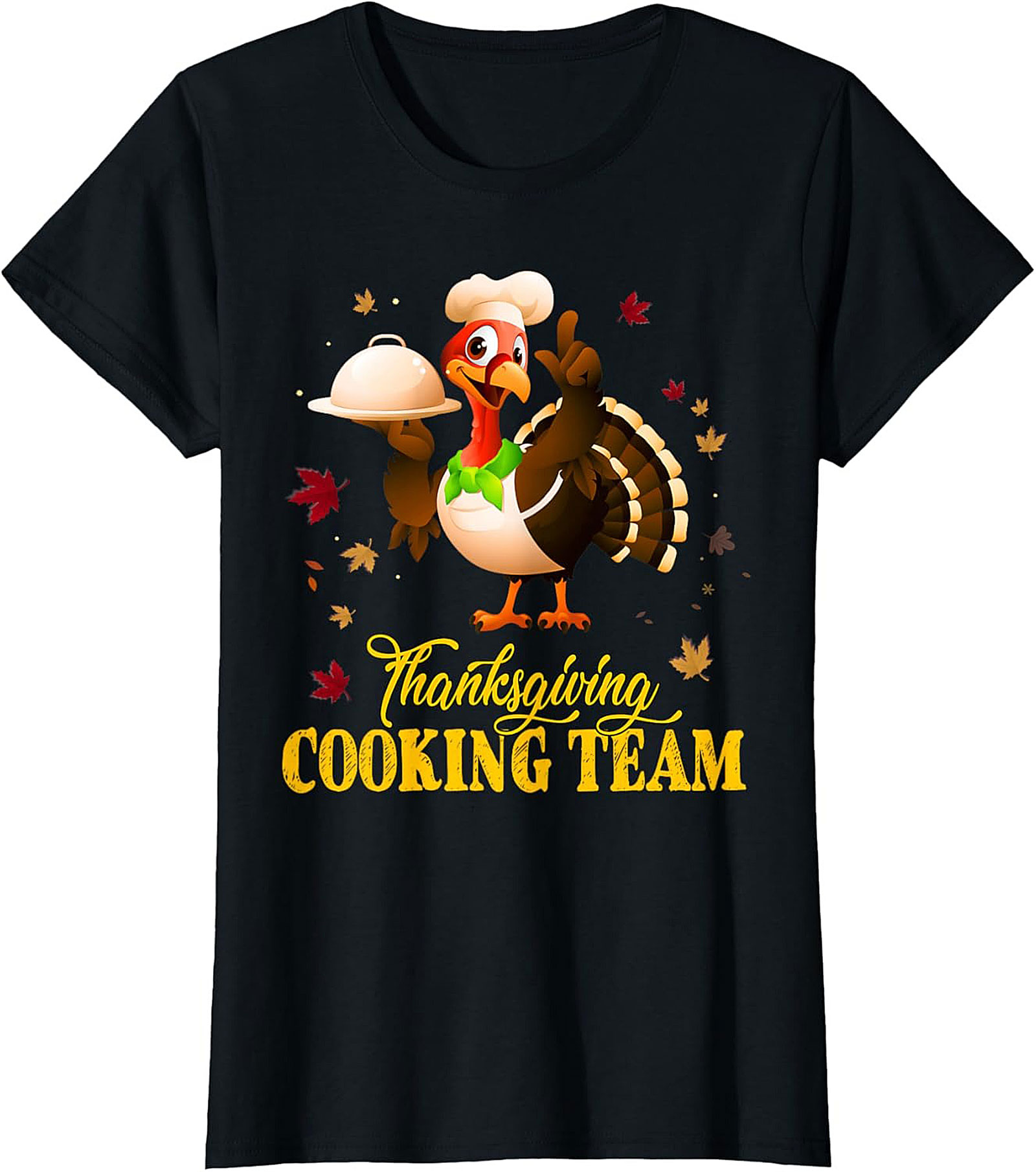 Funny Thanksgiving Cooking Team t-shirt Crewneck