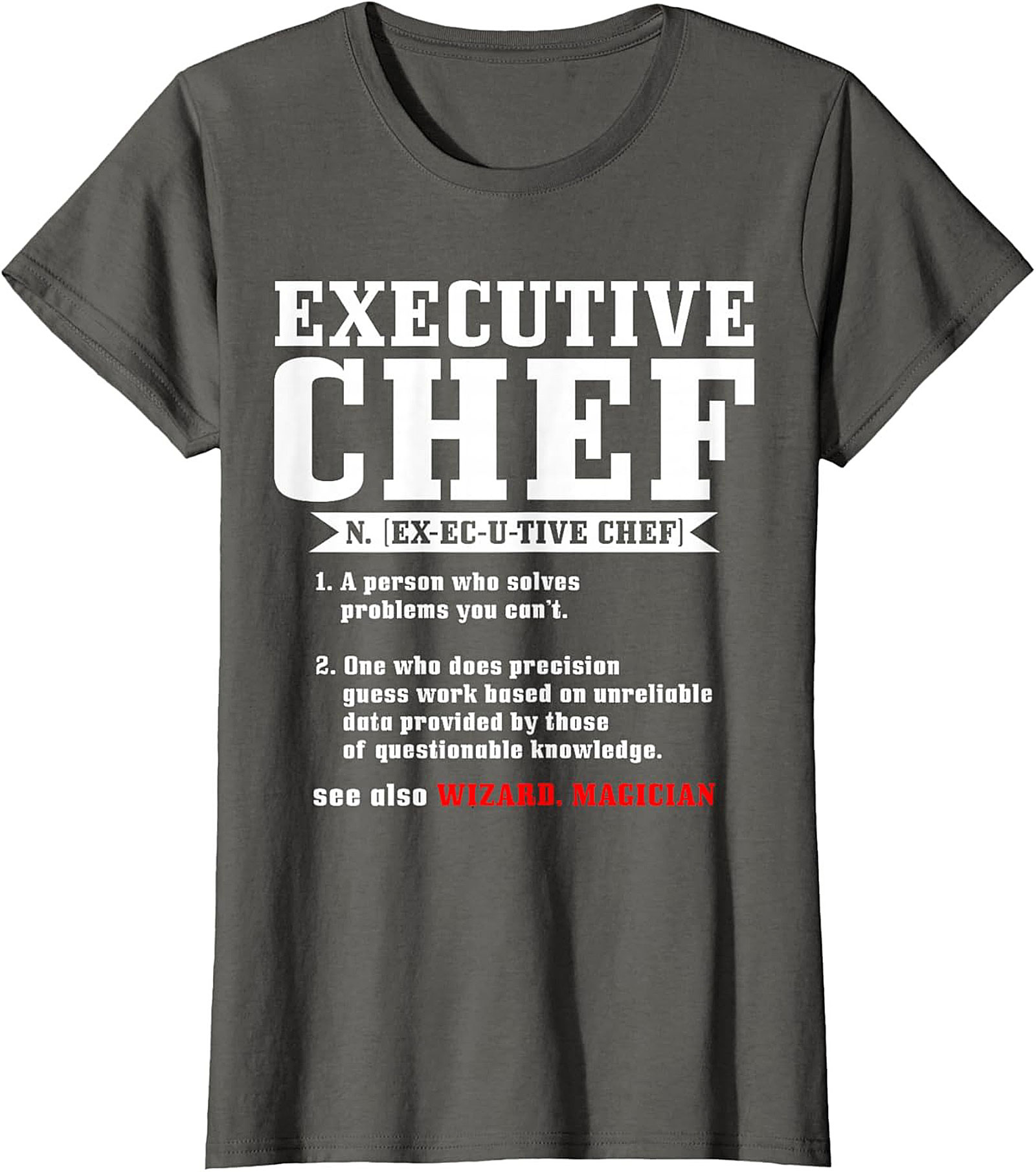 Funny Executive Chef t-shirt Culinary Crewneck Gift