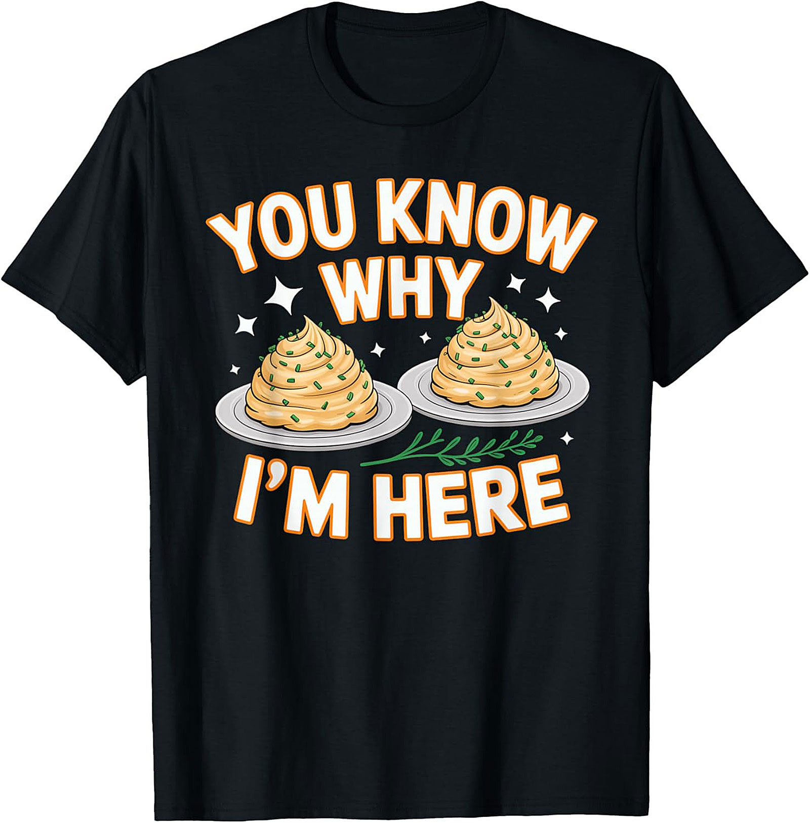 Funny Mashed Potatoes Crewneck t-shirt Cozy Pullover