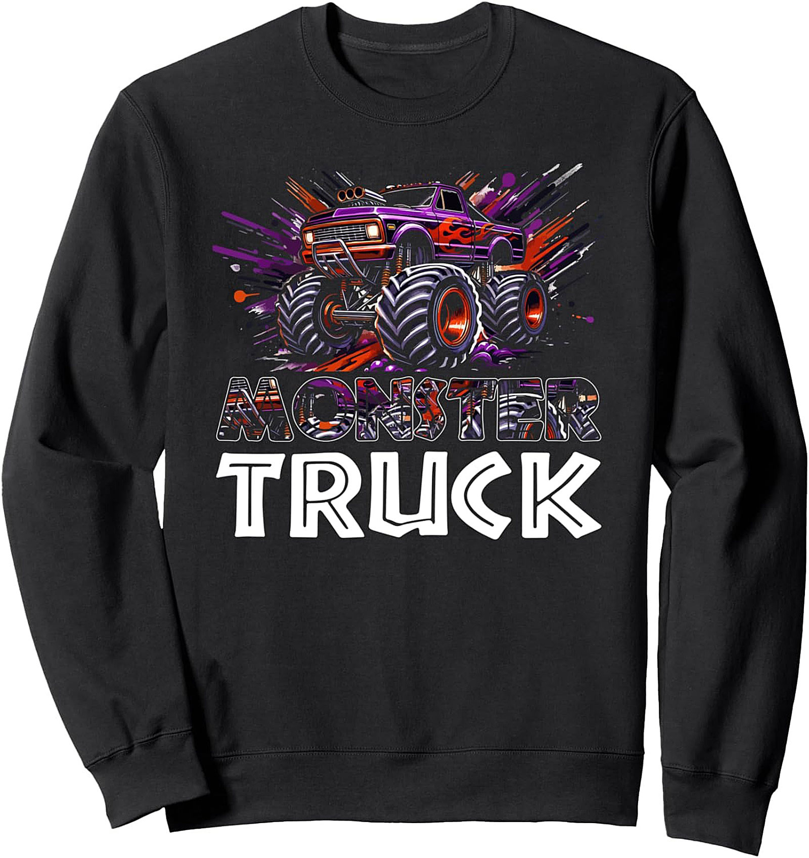 High Octane Monster Truck Graphic Sweatshirt – Unisex Pullover Crewneck