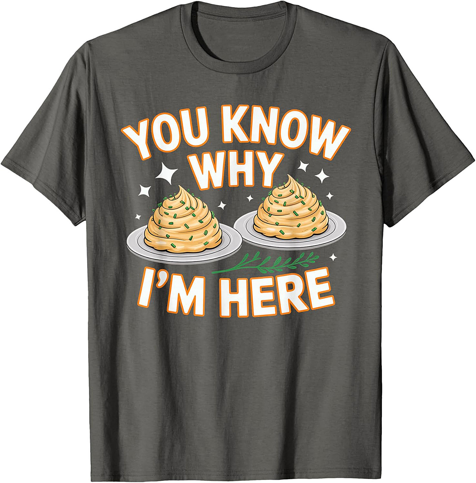 Funny Mashed Potatoes Crewneck t-shirt Cozy Pullover