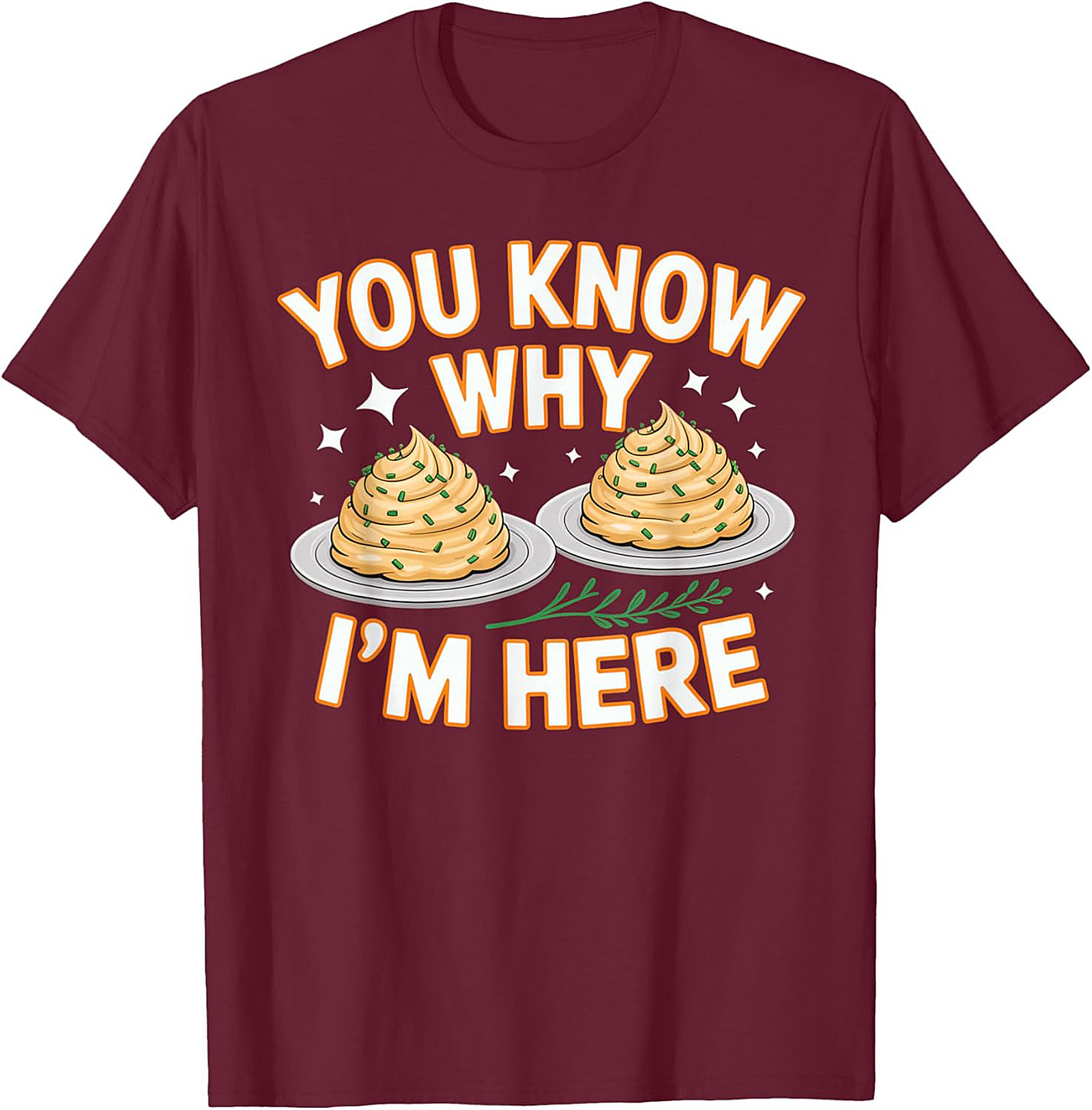 Funny Mashed Potatoes Crewneck t-shirt Cozy Pullover