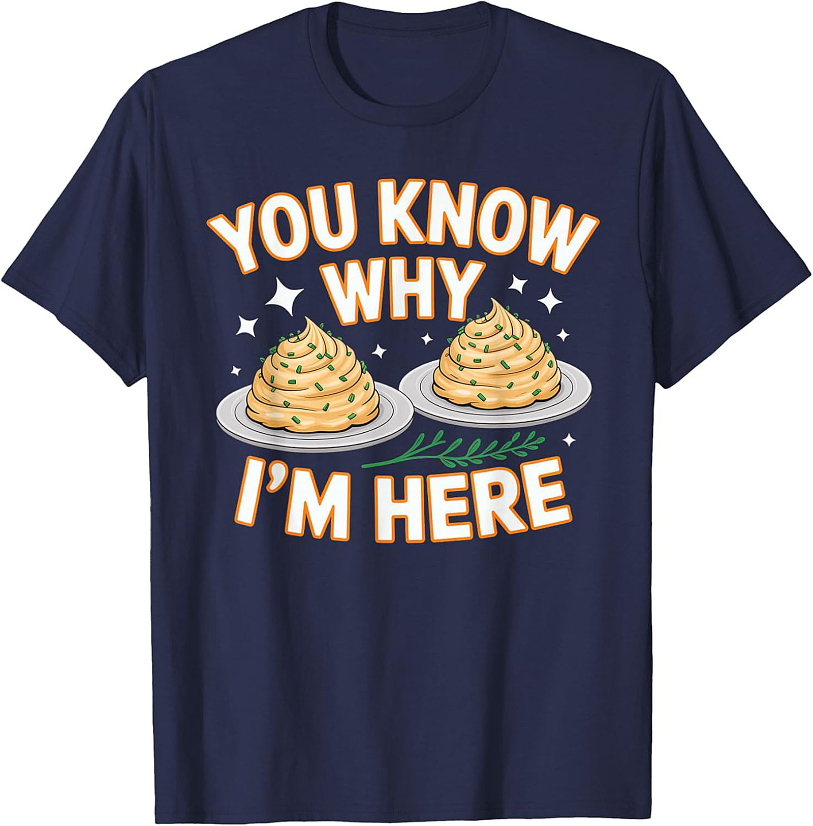 Funny Mashed Potatoes Crewneck t-shirt Cozy Pullover