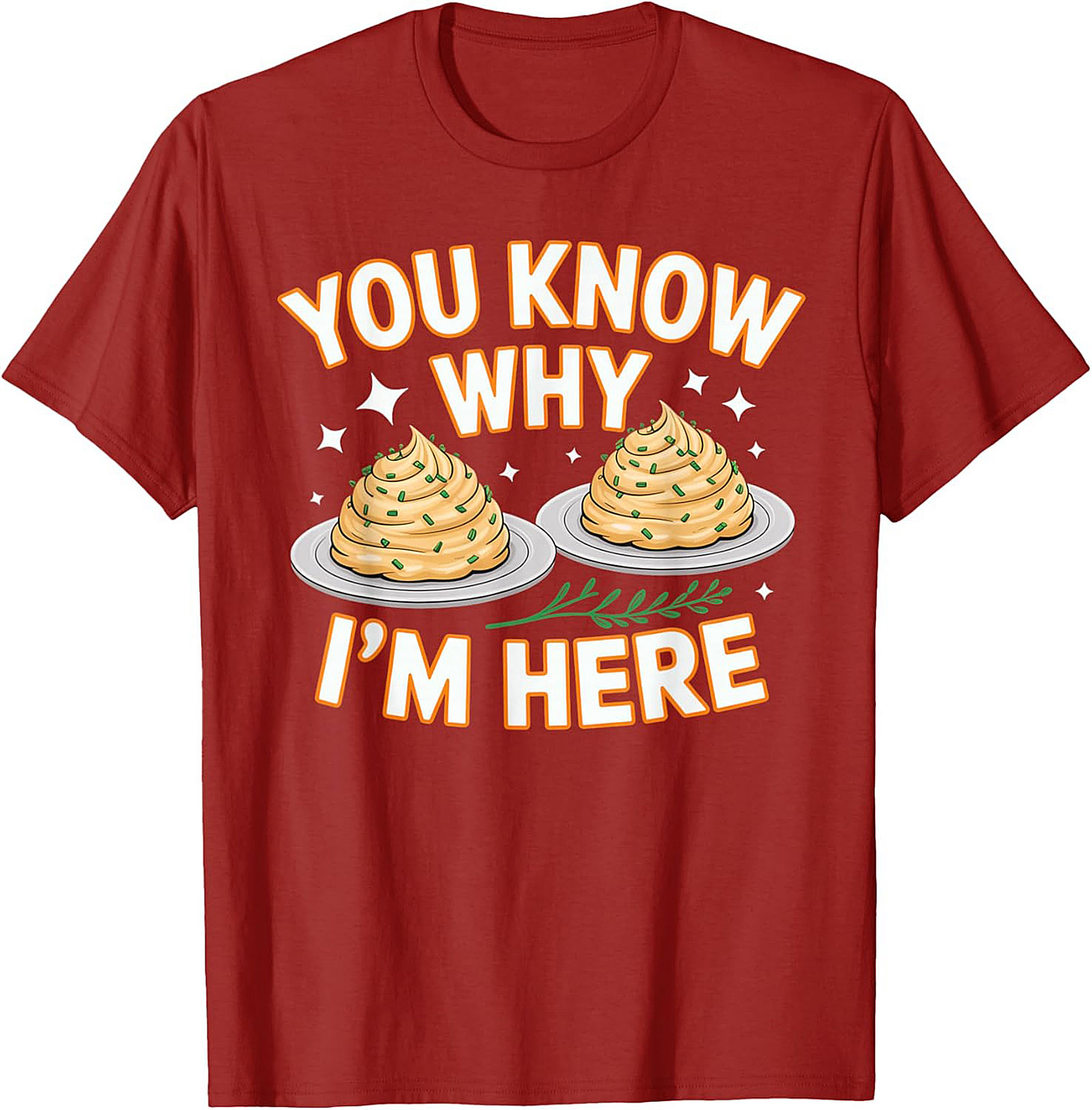 Funny Mashed Potatoes Crewneck t-shirt Cozy Pullover