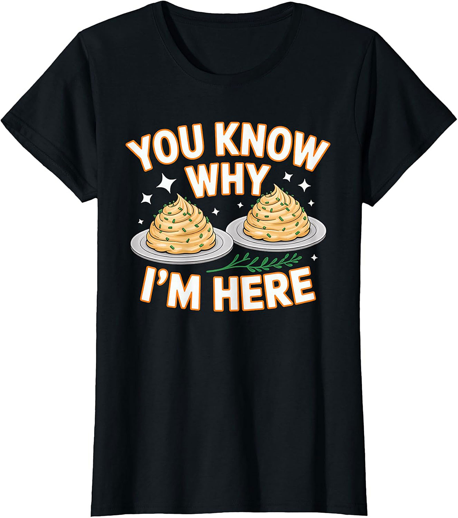 Funny Mashed Potatoes Crewneck t-shirt Cozy Pullover