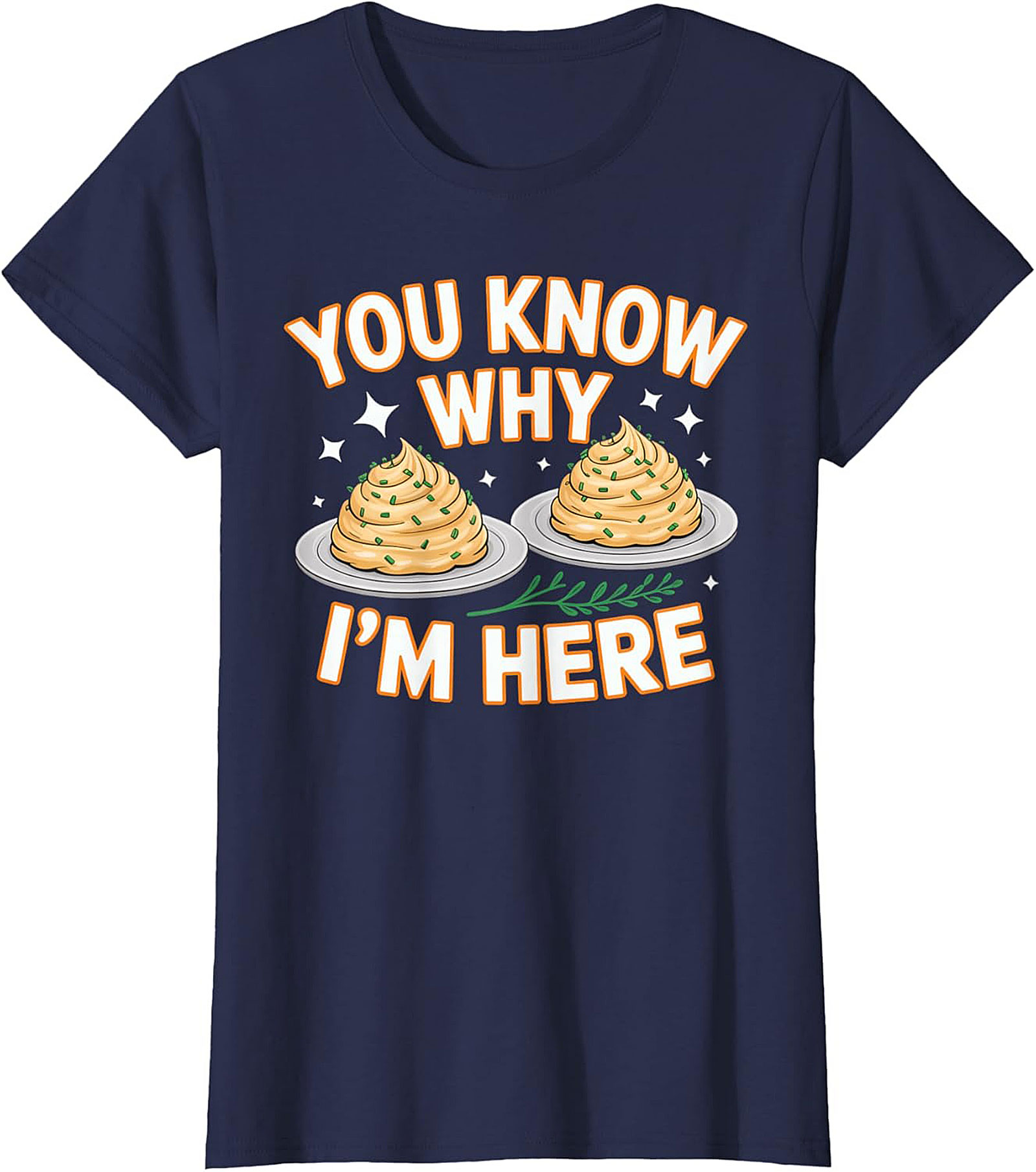 Funny Mashed Potatoes Crewneck t-shirt Cozy Pullover