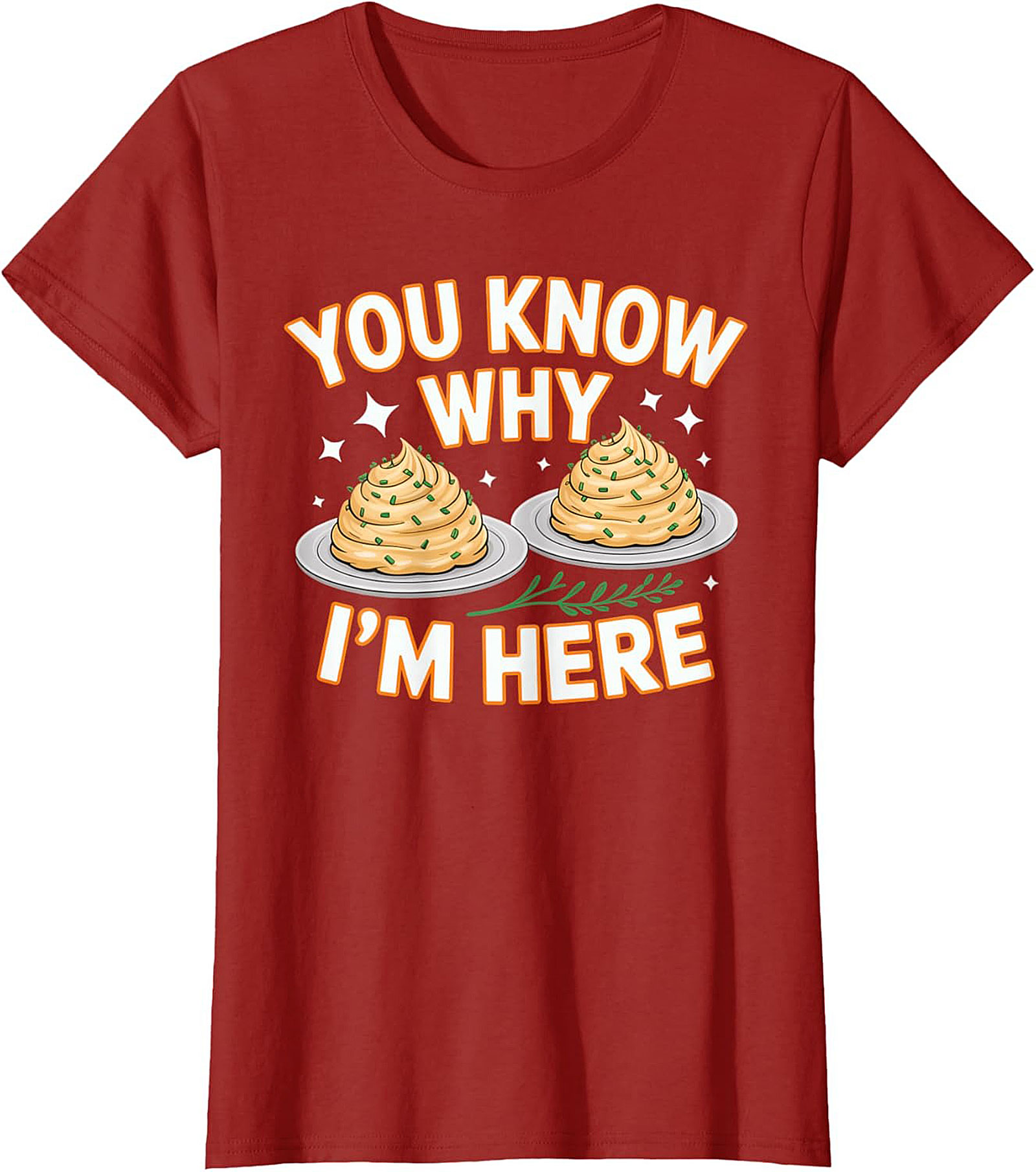 Funny Mashed Potatoes Crewneck t-shirt Cozy Pullover