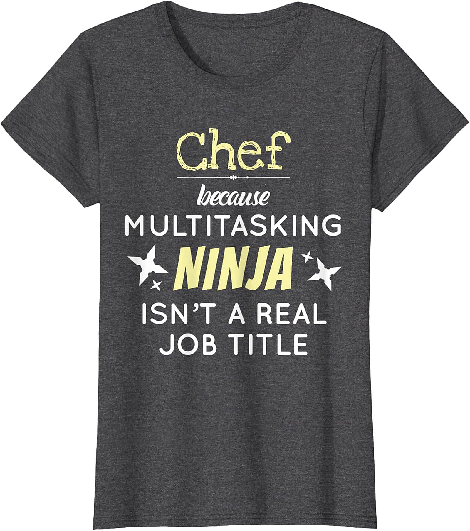 Funny Chef T-shirt Multitasking Ninja Graphic Tee Gift