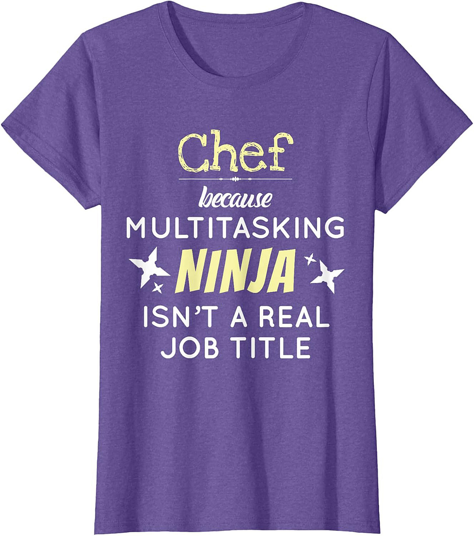 Funny Chef T-shirt Multitasking Ninja Graphic Tee Gift