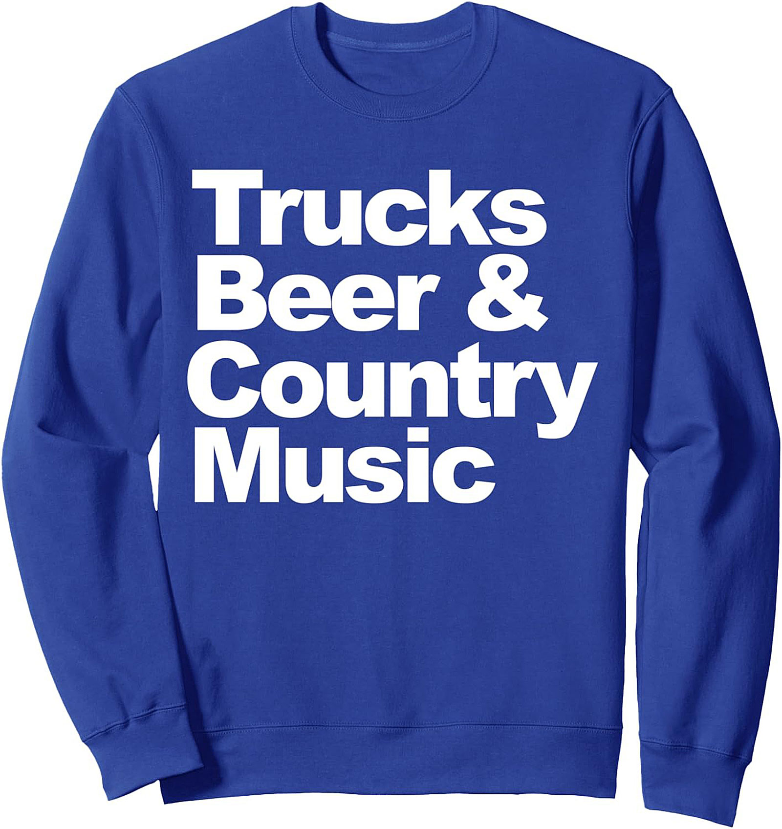 Trucks Beer & Country Music Crewneck Sweatshirt | Cozy Unisex Pullover