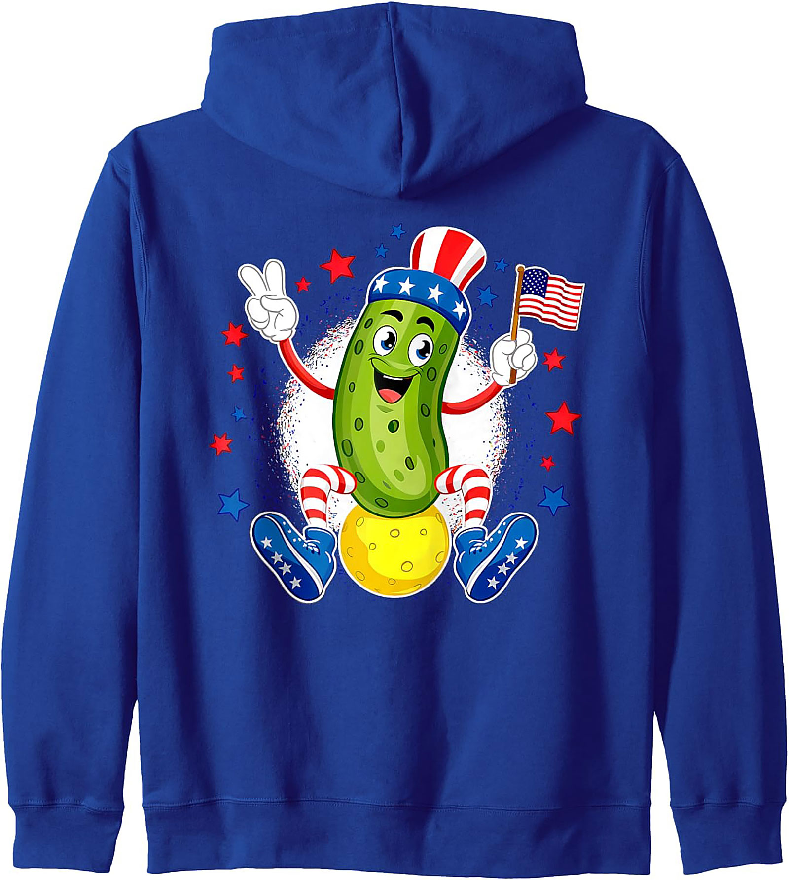 Funny Patriotic Pickle Pullover Hoodie | 4th of July Gift