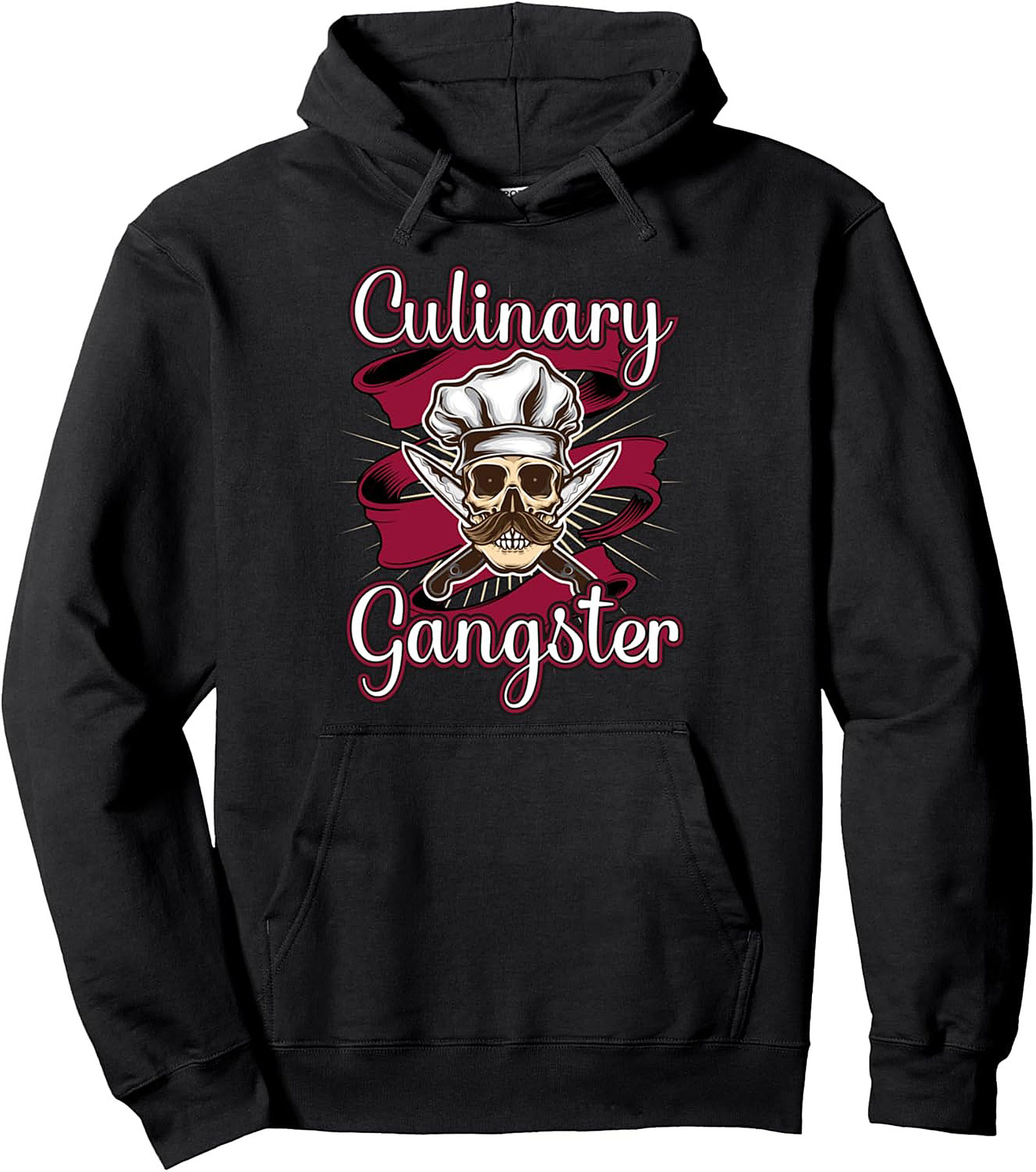 Culinary Gangster T-Shirt Funny Chef Skull Graphic Tee