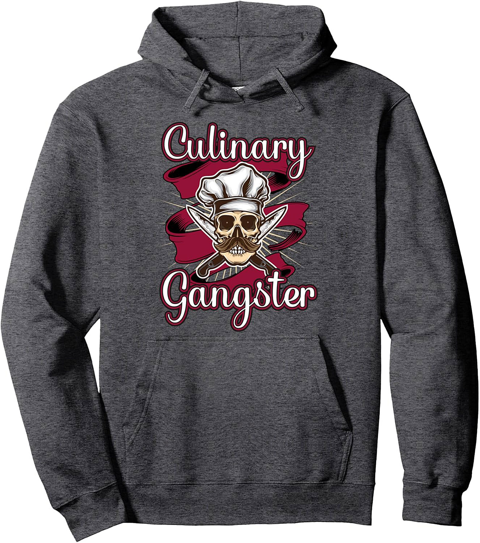 Culinary Gangster T-Shirt Funny Chef Skull Graphic Tee
