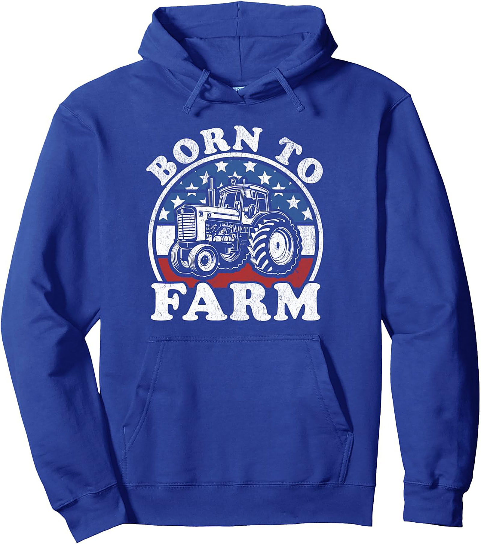 Born To Farm Patriotic Farmer Graphic Hoodie | Pullover Gift