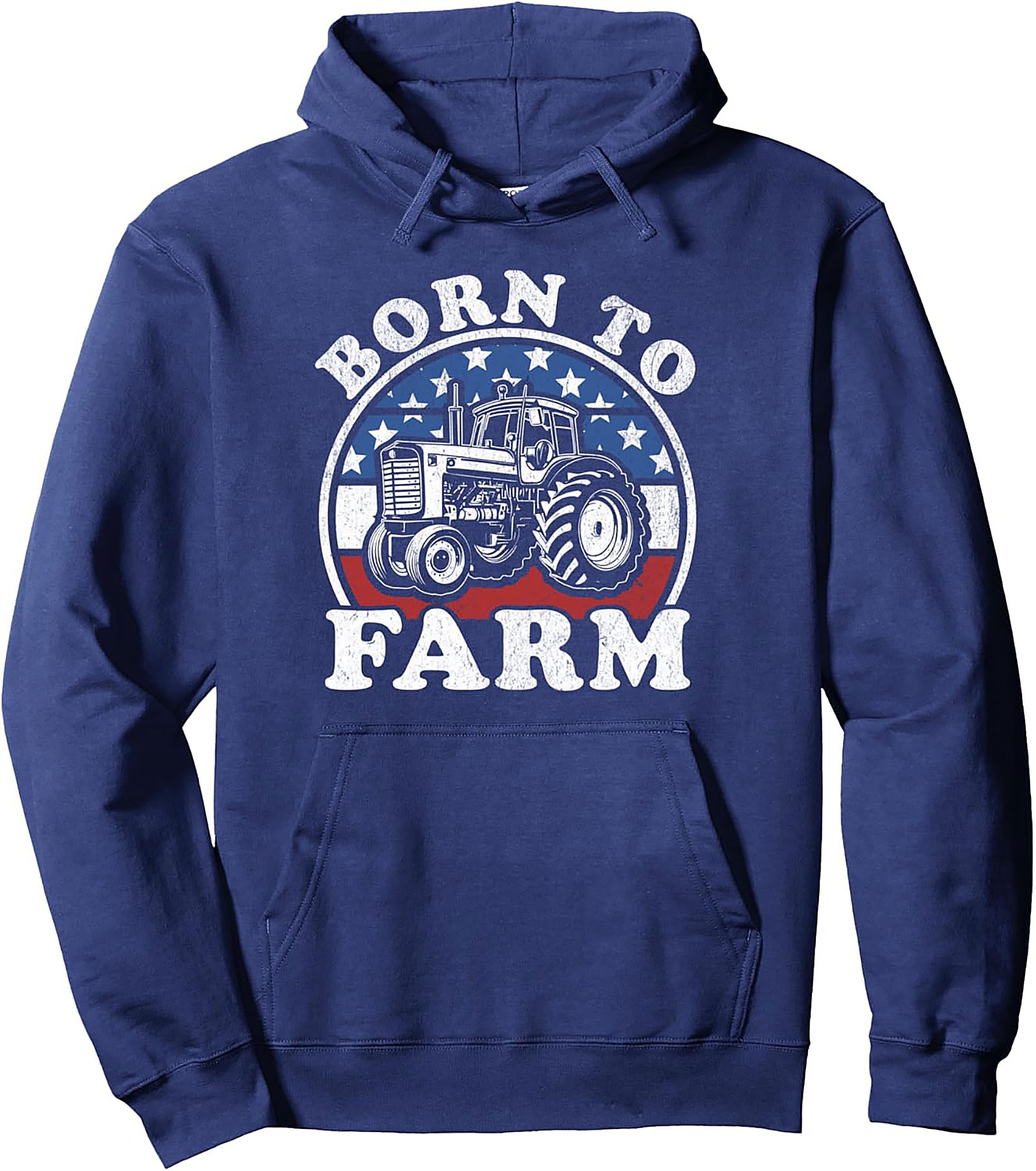 Born To Farm Patriotic Farmer Graphic Hoodie | Pullover Gift