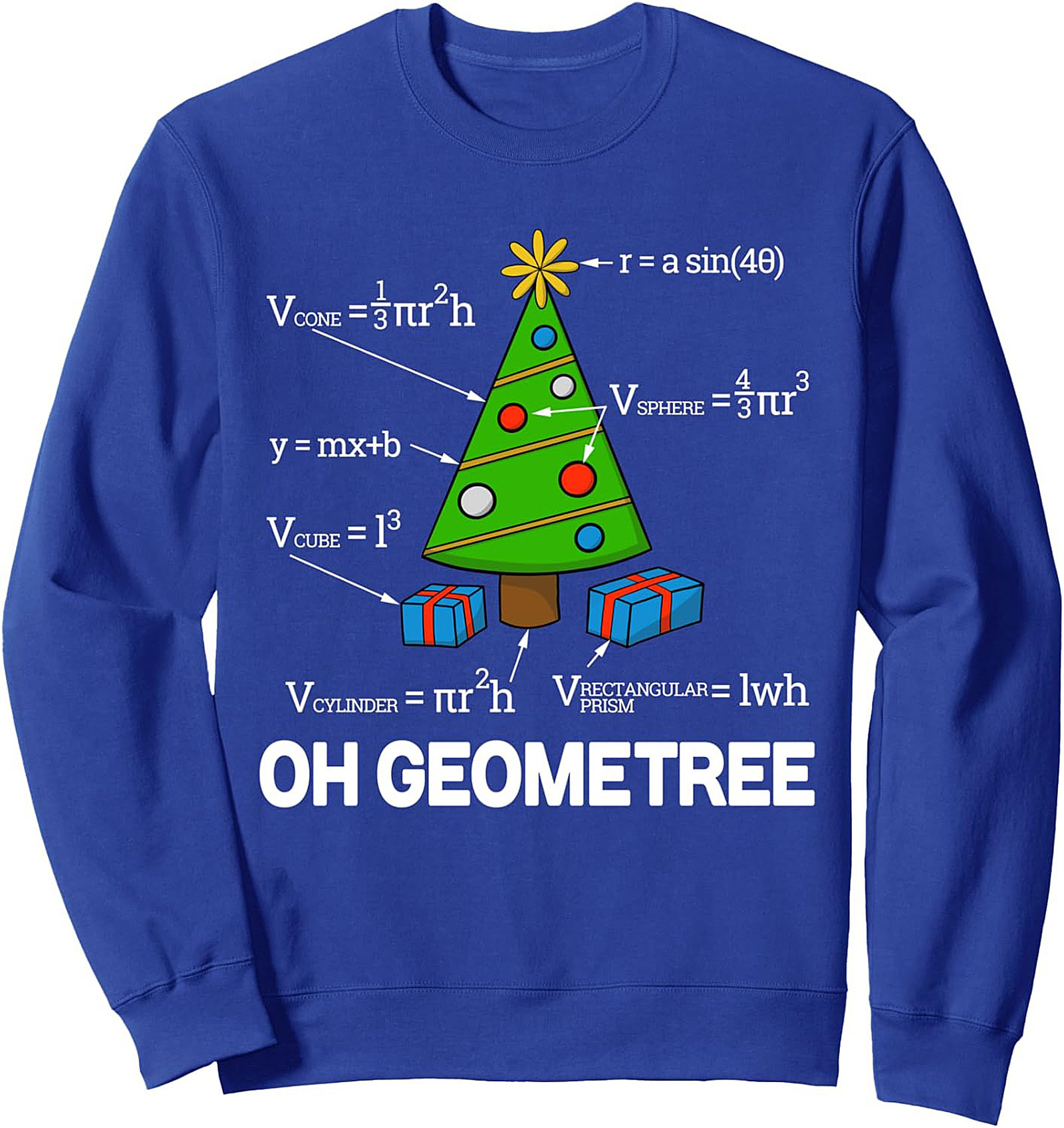 OH GEOMETREE Math Christmas Graphic Sweatshirt STEM Gift