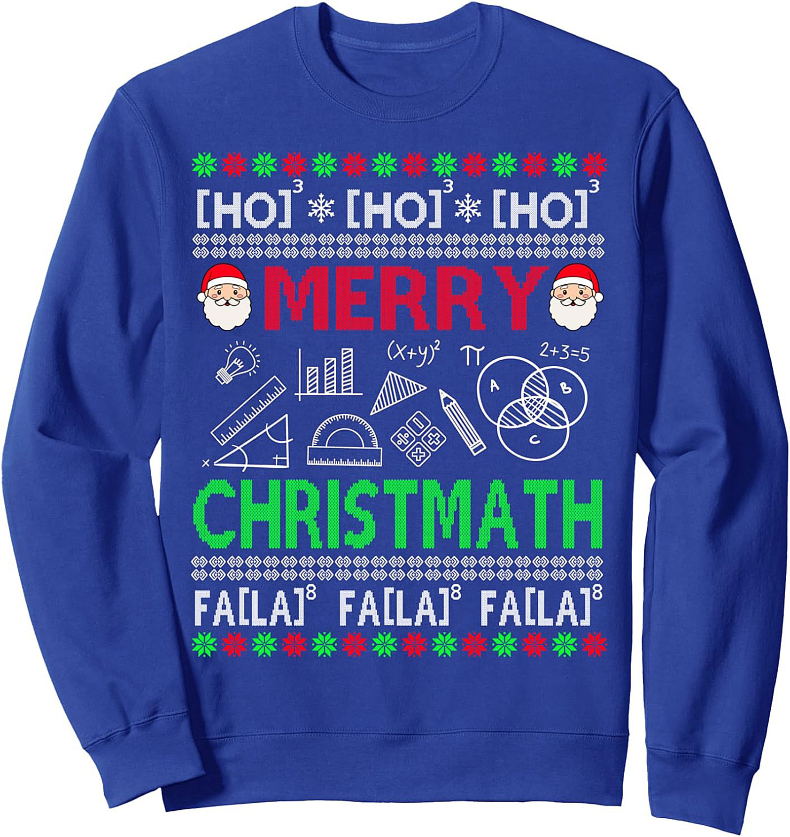 Christmath Crewneck Sweatshirt Funny Math Ugly Christmas Gift