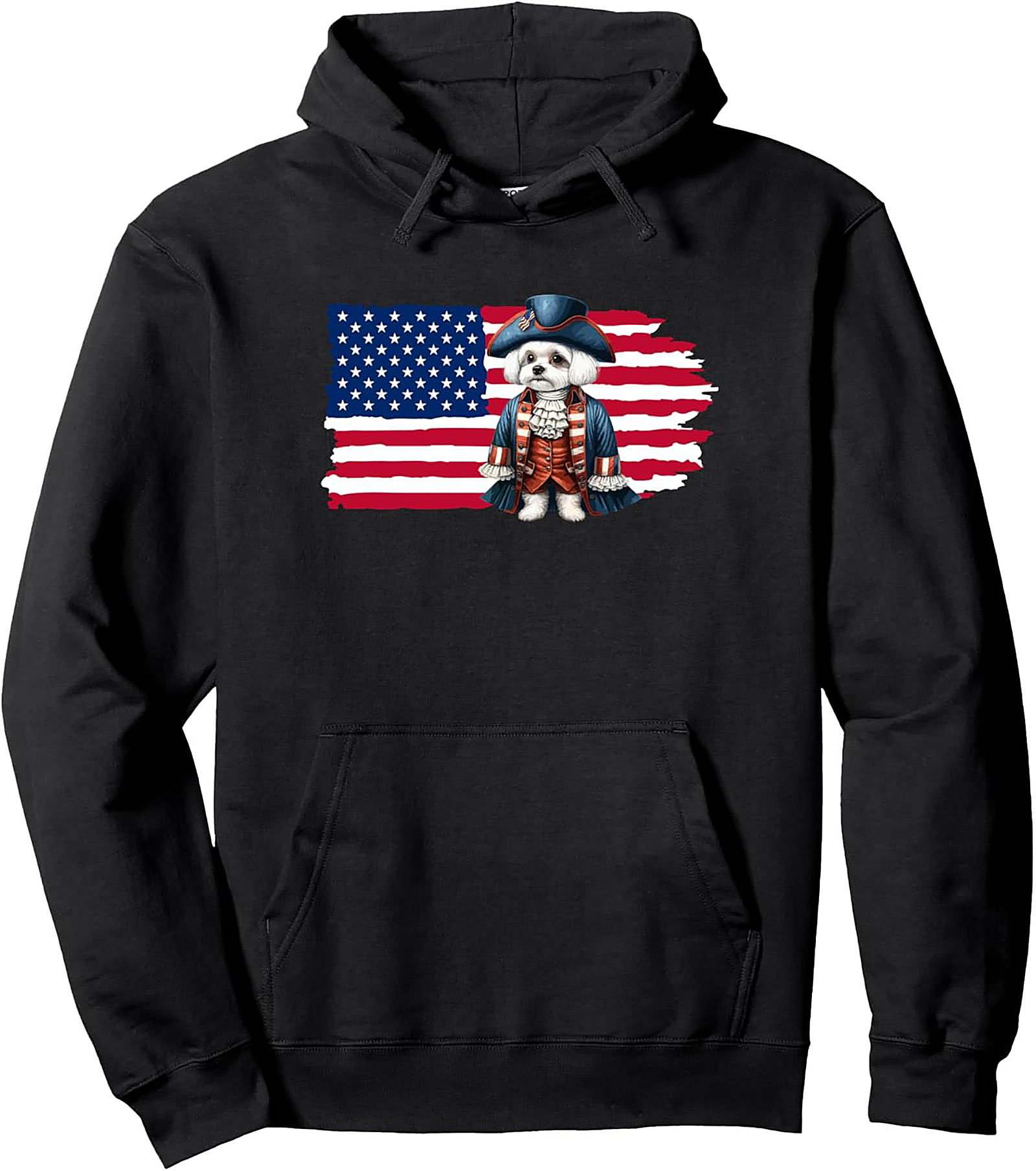 Founding Fido Patriotic Dog Pullover Hoodie | Cozy