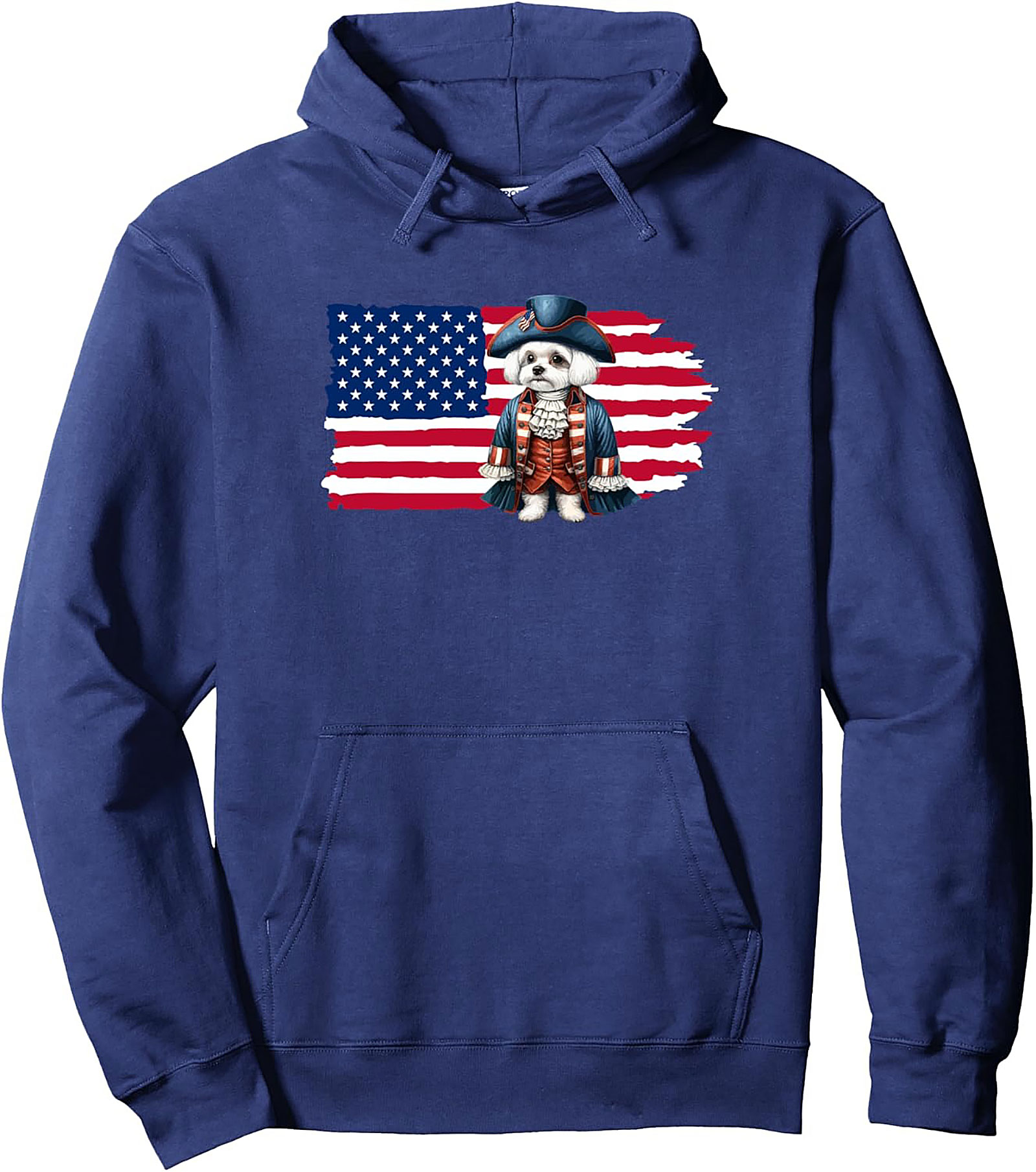 Founding Fido Patriotic Dog Pullover Hoodie | Cozy