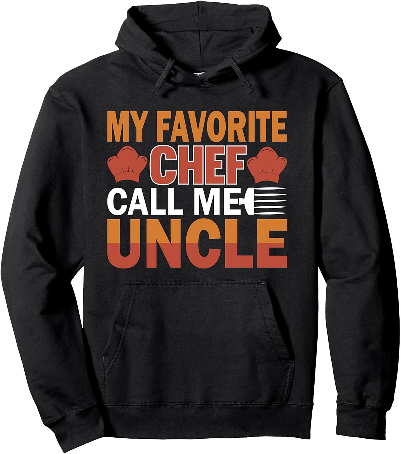 Funny Chef Uncle T-Shirt Best Cook Graphic Tee Gift