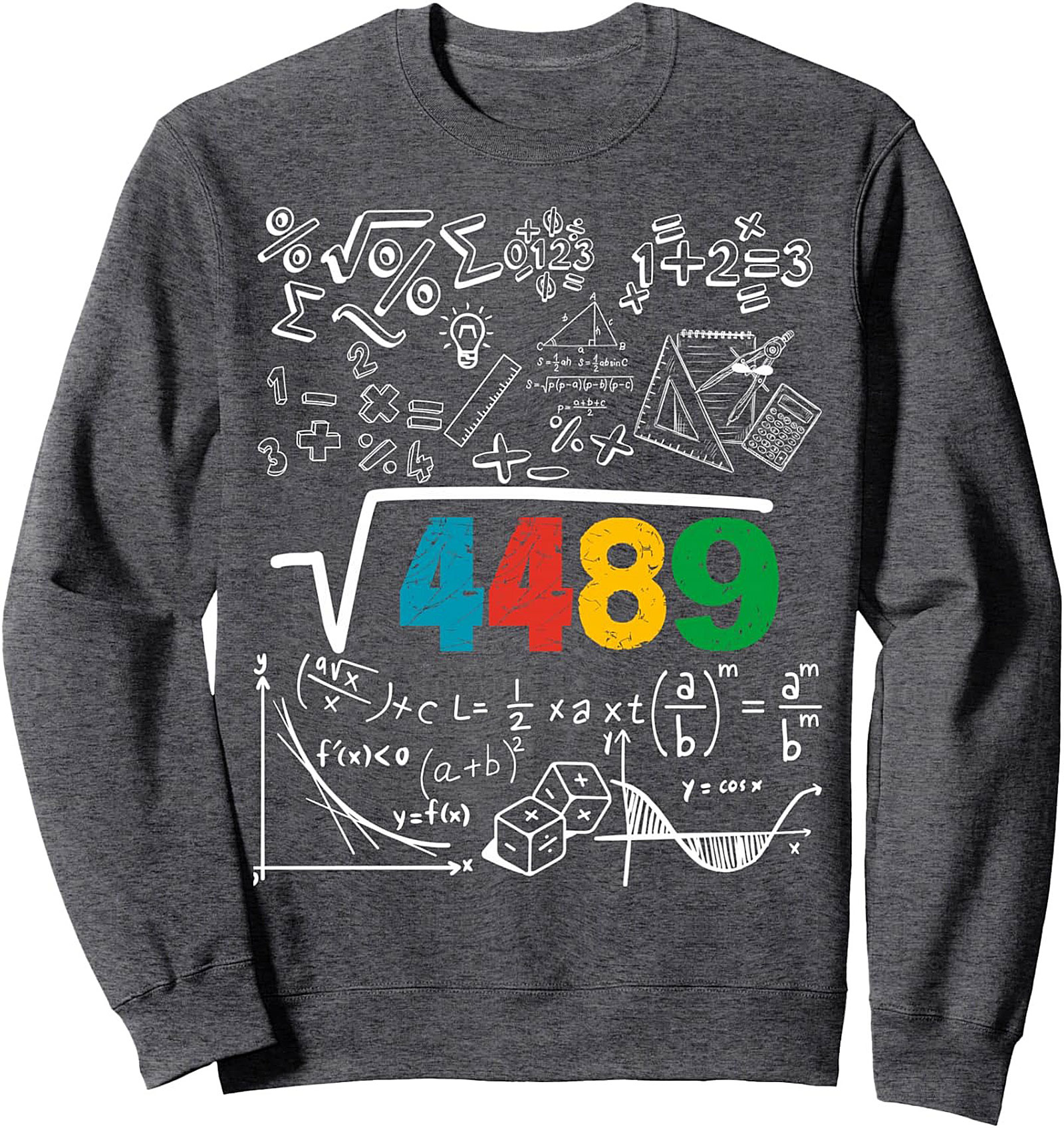Math Graphic Sweatshirt Calculus & Equations Crewneck