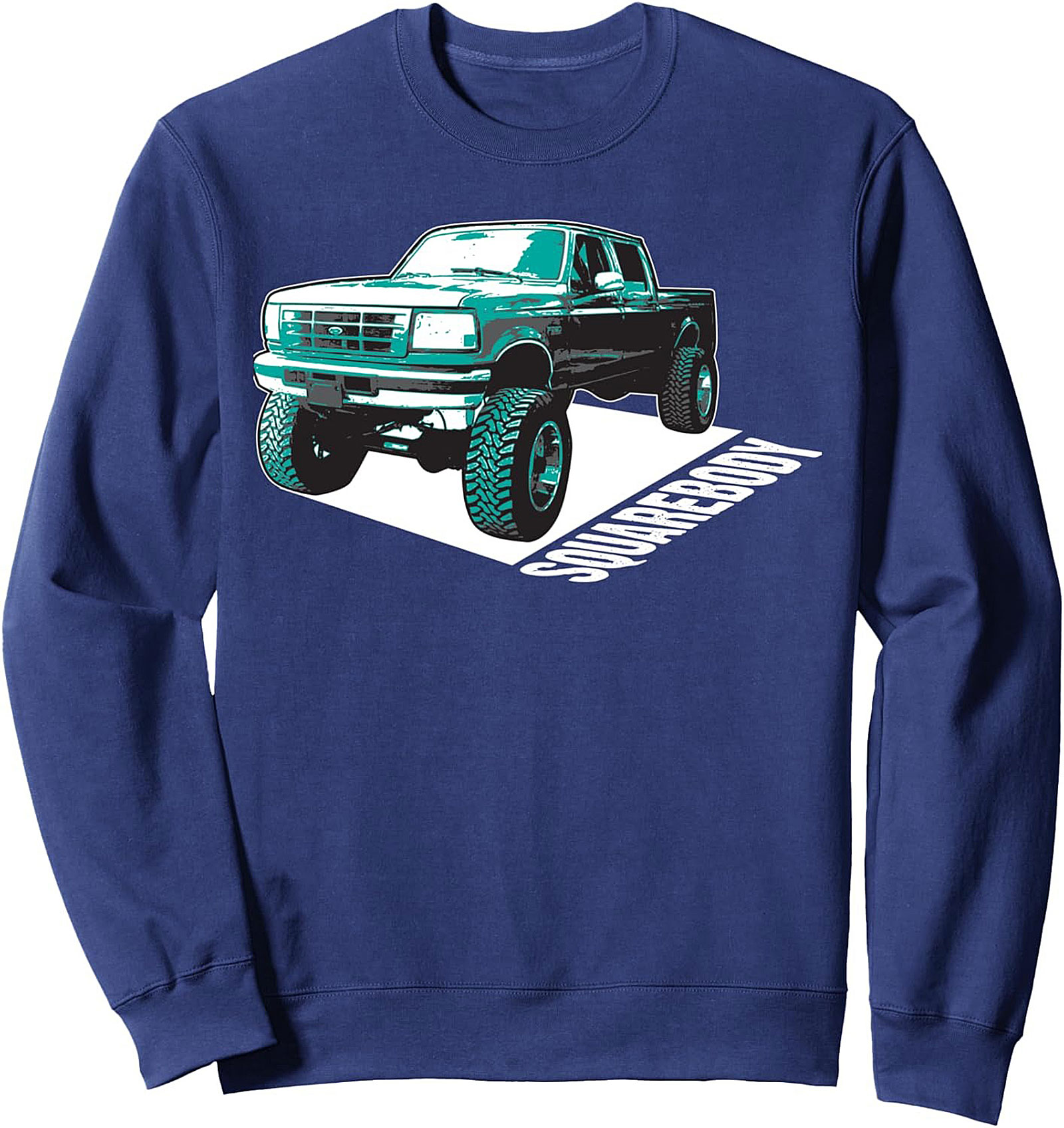 Classic Lifted Squarebody Truck Crewneck Sweatshirt